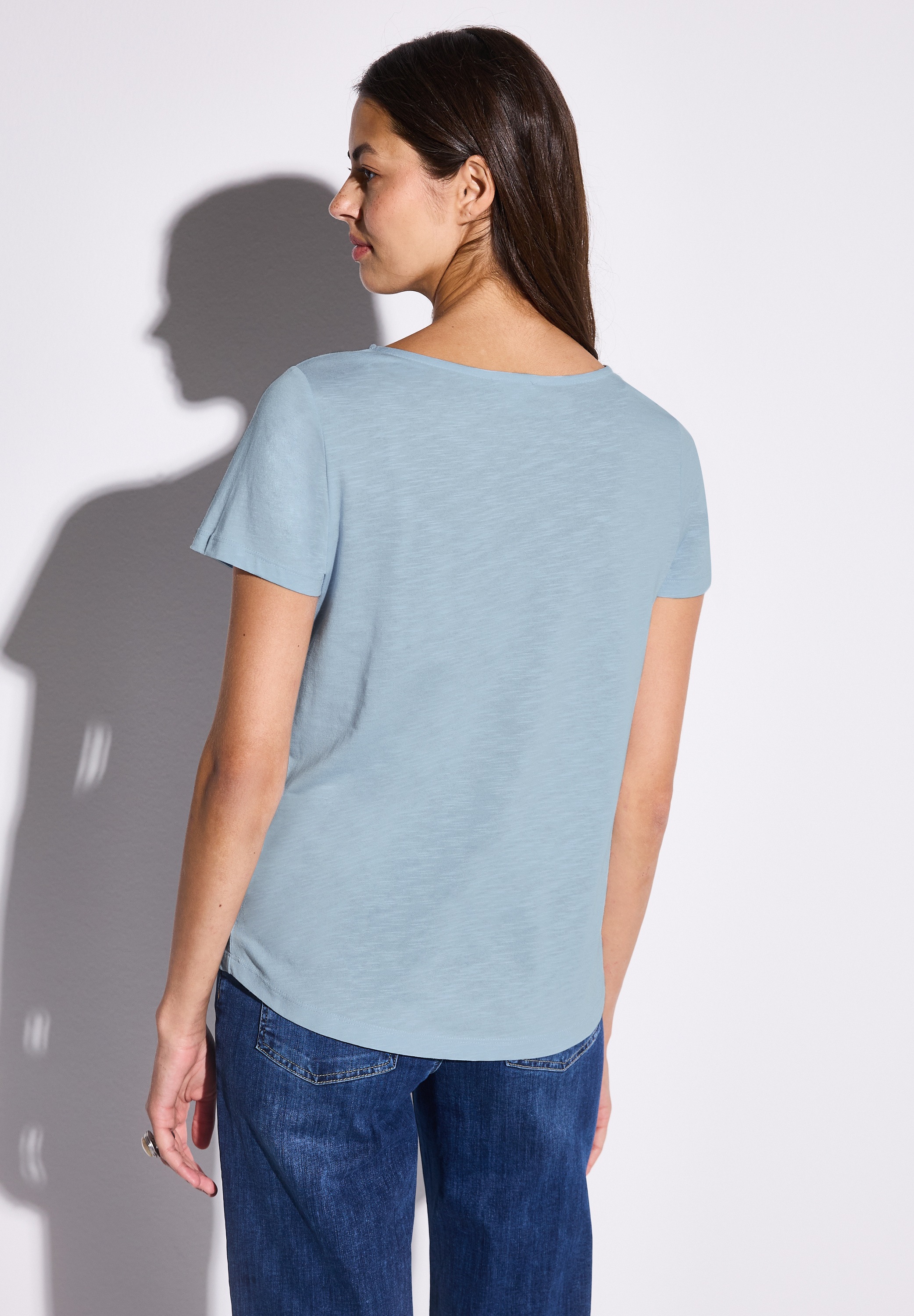 STREET ONE T-Shirt, mit V-Ausschnitt
