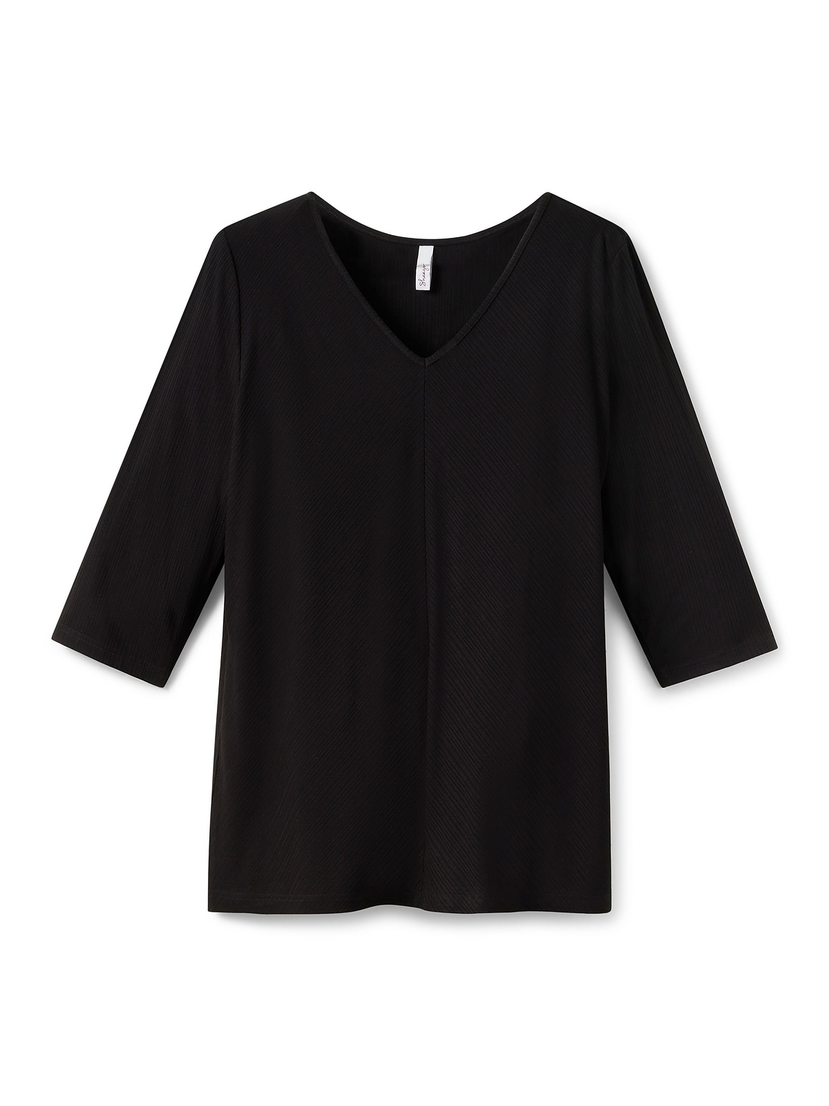 Sheego 3/4-Arm-Shirt »Große Größen«, aus elastischer, strukturierter  Rippware für kaufen | BAUR