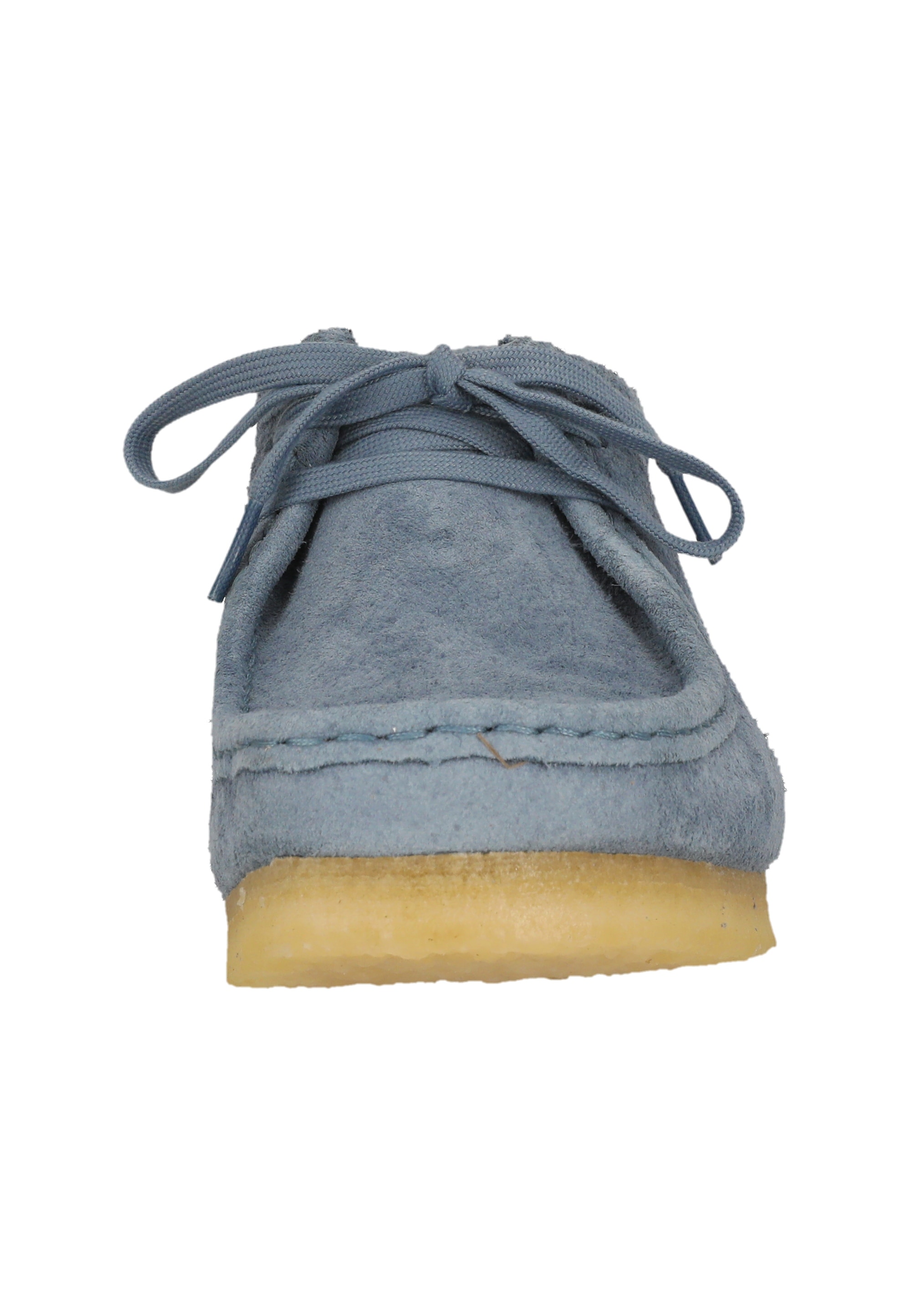 Clarks Schnürschuh »Wallabee French Blue Sde«  mit ikonischer Sohle