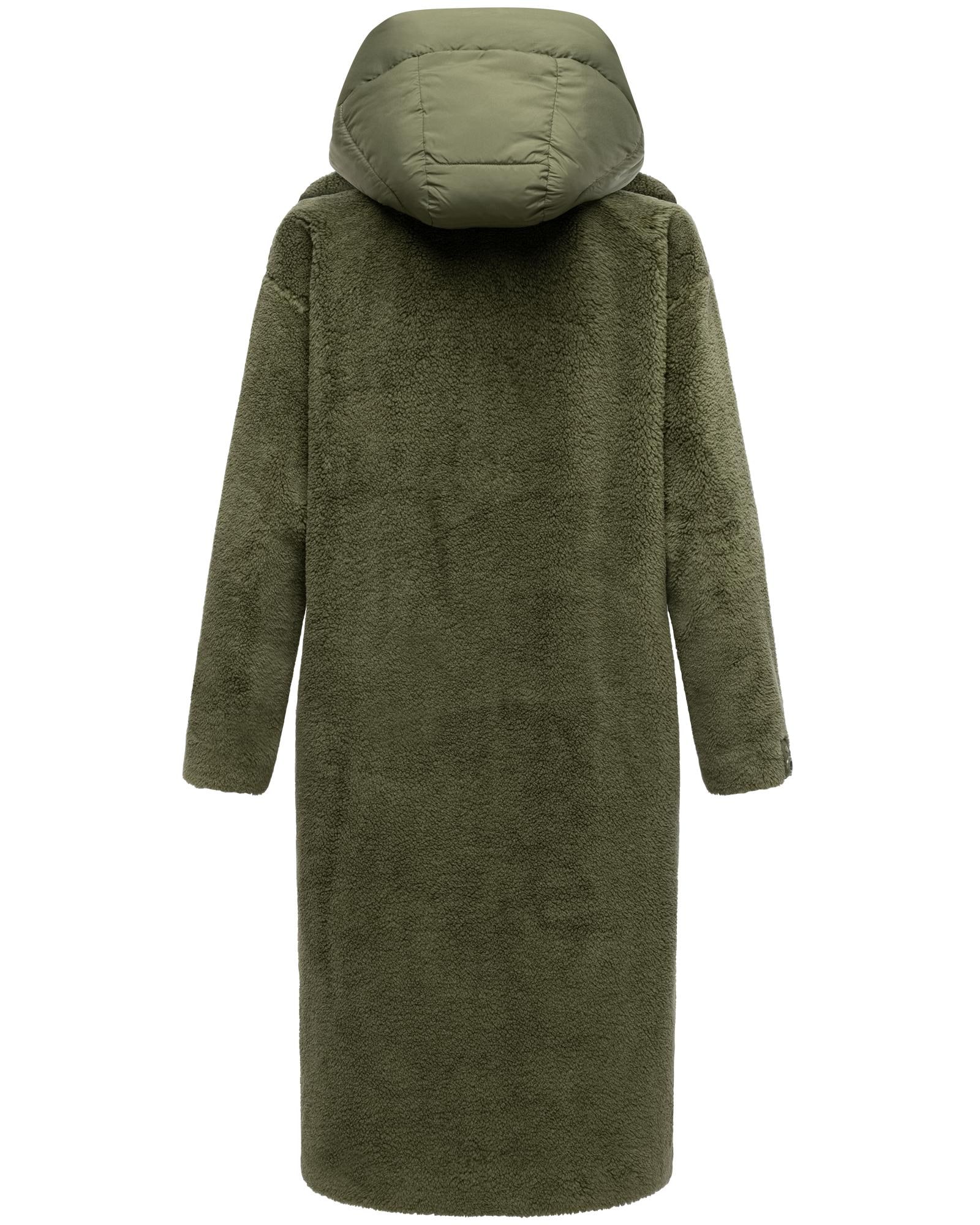 Navahoo Wintermantel »Teddyzauber 14«, Plüschmantel aus Teddyfleece mit abnehbmarem Krageneinsatz