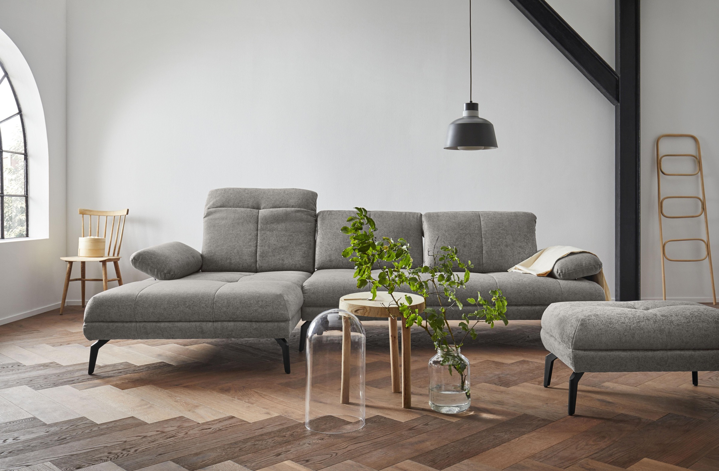 andas Ecksofa »Stenlille L-Form«, incl. Sitztiefen-, Kopfteil- und Armteilverstellung