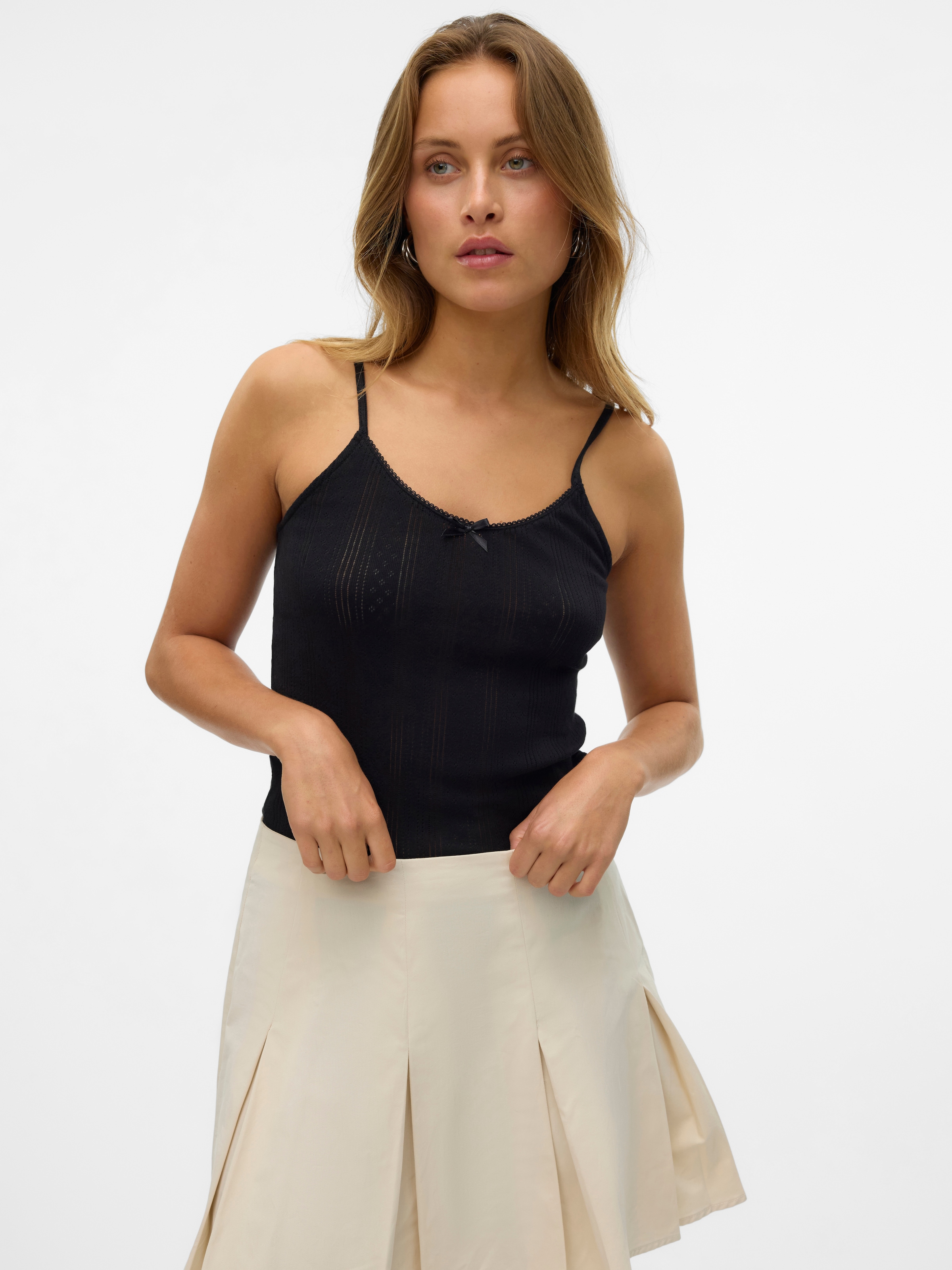 Vero Moda Trägertop »VMLISA POINTELLE SINGLET TOP JRS NOOS«