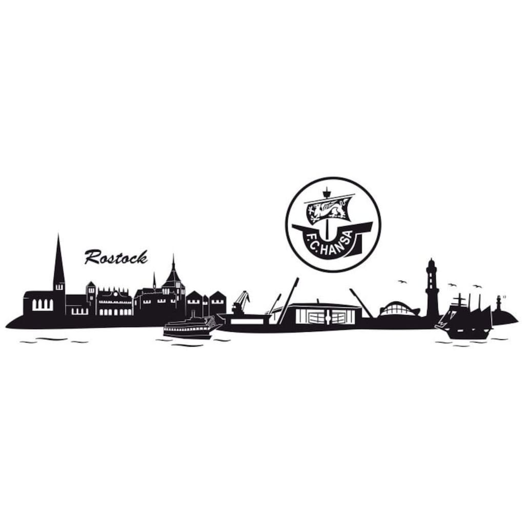 Wall-Art Wandtattoo »Hansa Rostock Skyline + Logo«, (Set, 1 St.)