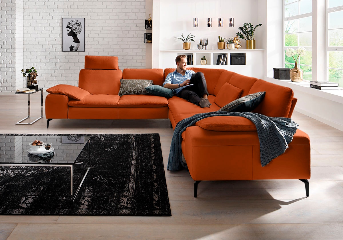 W.SCHILLIG Ecksofa "valentinoo, Designsofa, elegant und bequem, L-Form" mit günstig online kaufen