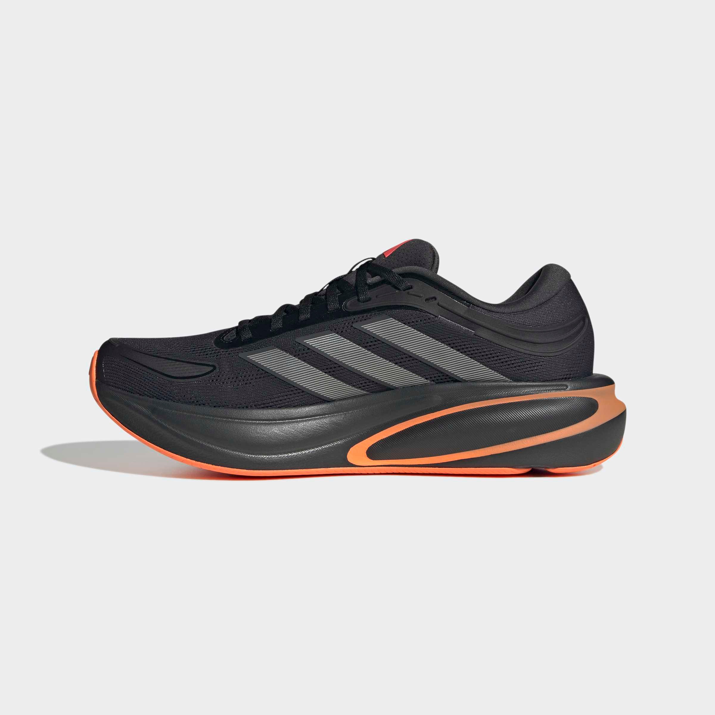 Laufschuh ADIDAS PERFORMANCE "RESPONSE 2", Damen, Gr. 46, core schwarz, iron metallic, carbon, Synthetik, Textil, Schuhe Laufschuh 2