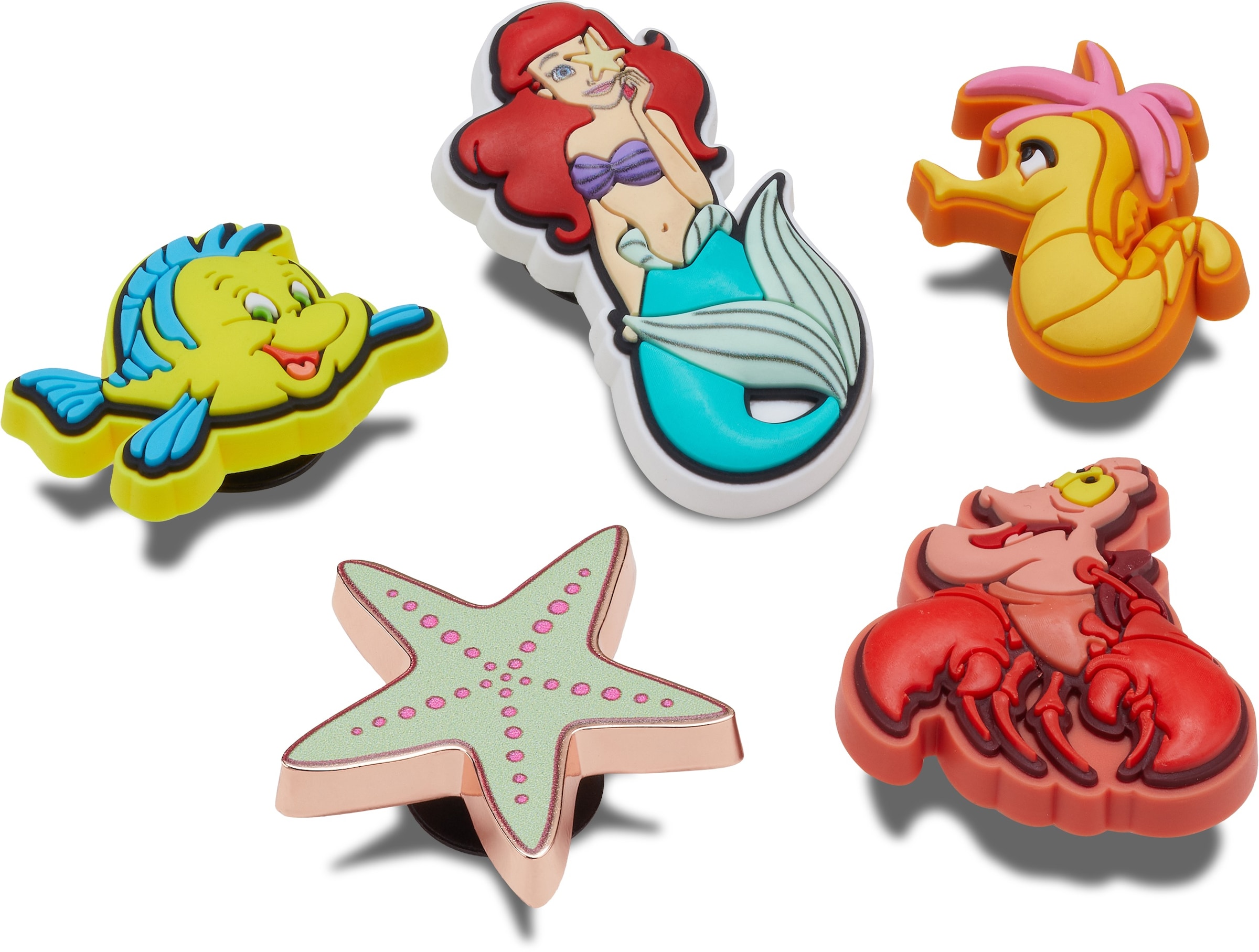 Crocs Schuhanstecker »Jibbitz™ Princess Arielle Disney«, (Set, 5 tlg., Kein Spielzeug. Nicht...