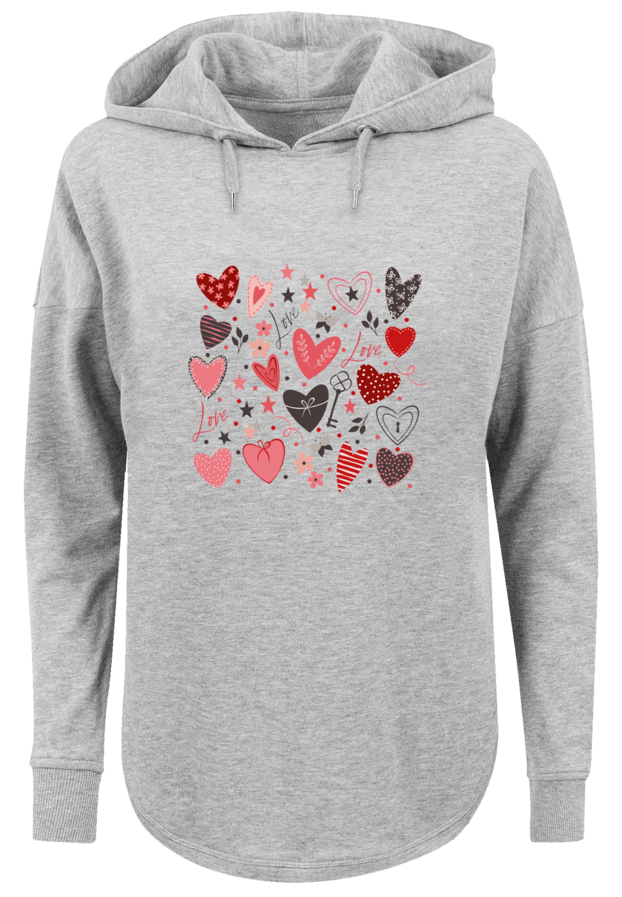 F4NT4STIC Kapuzenpullover »Cute Herzen Variety Valentinstag«, Premium Qualität