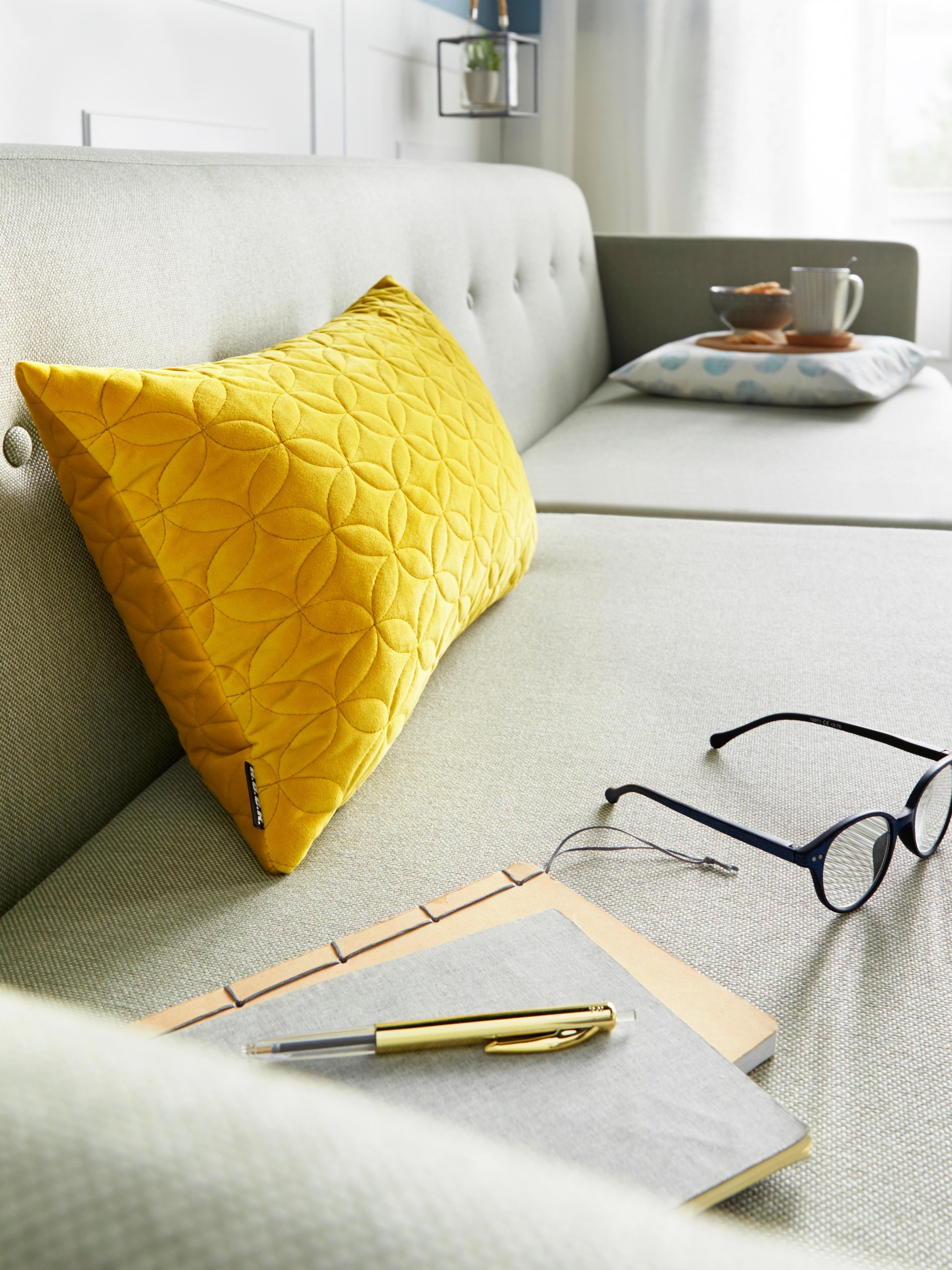 H.O.C.K. Dekokissen "Soft Nobile" mit Steppmuster, Kissenhülle mit Füllung, günstig online kaufen