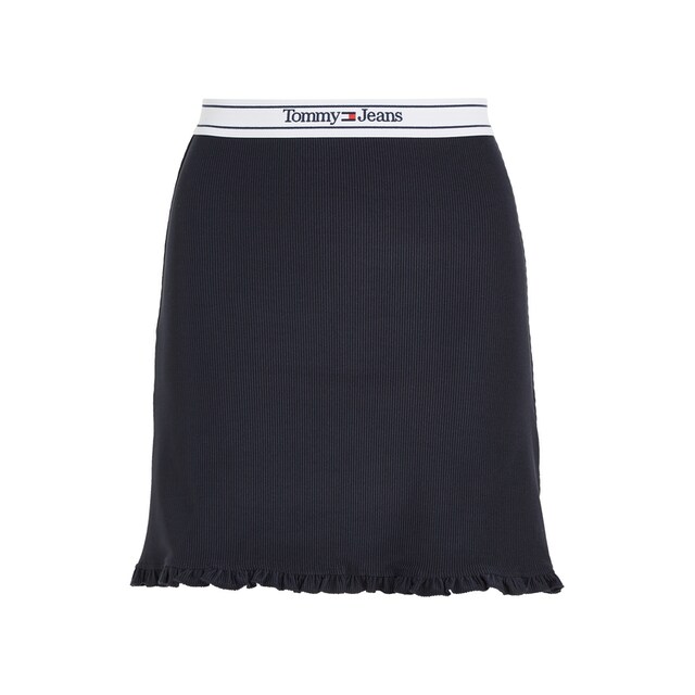 Tommy Jeans A-Linien-Rock »TJW LOGO WAISTBAND MINI SKIRT«, mit Tommy Jeans  Schriftzug am Bund für kaufen | BAUR