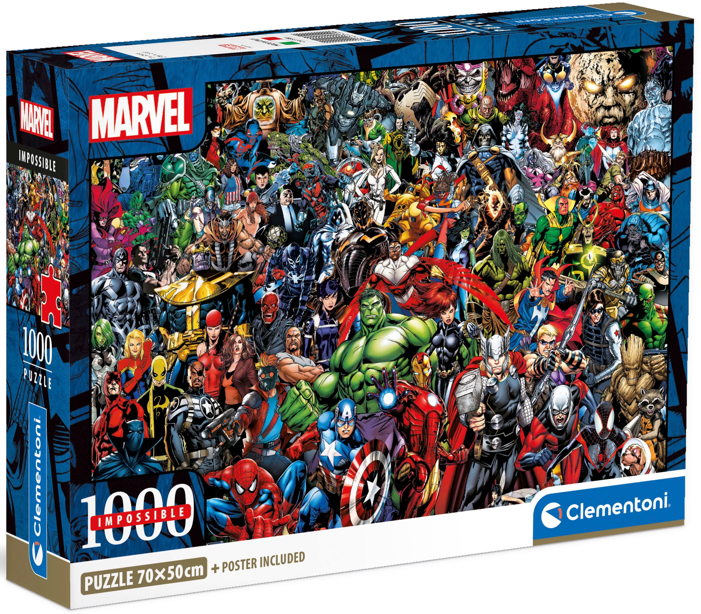 Clementoni® Puzzle »Impossible, Marvel Universe Compact, mit neuer Compact Box«, Made in Europe