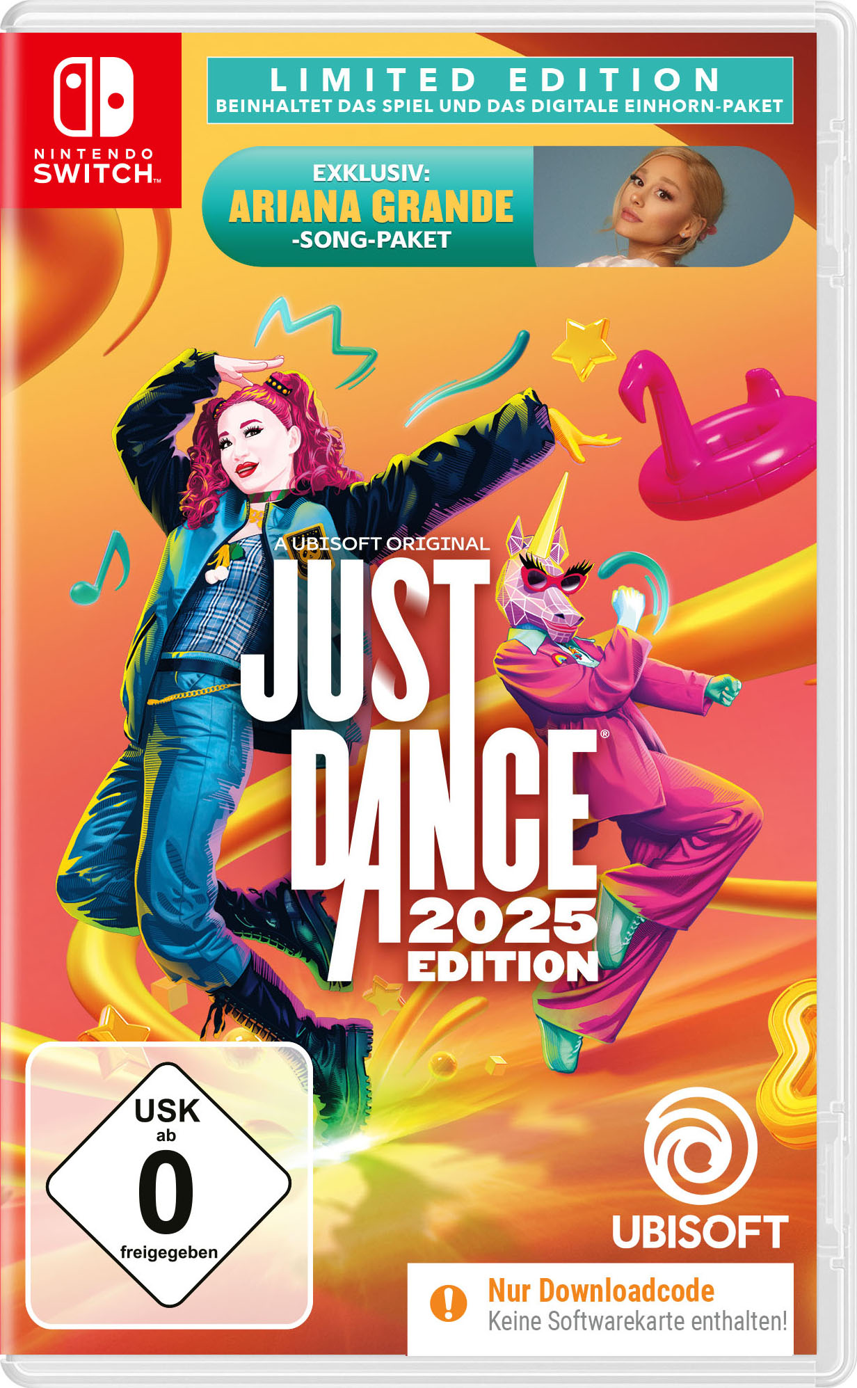 UBISOFT Spielesoftware "Just Dance 2025 Limited Edition (Code In A Box) / exklusiv bei OTTO /", Nintendo Switch, transparent, Spielesoftware