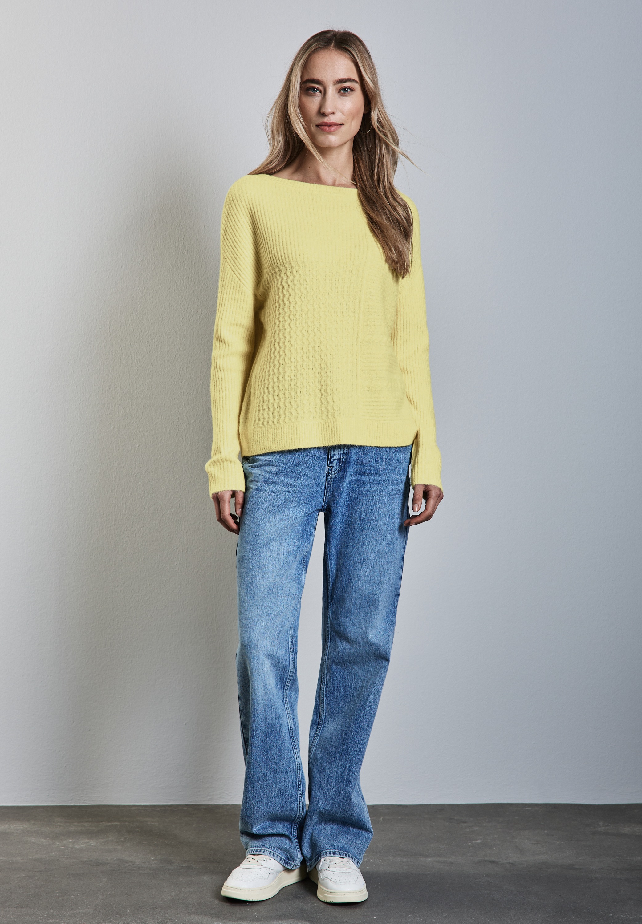 STREET ONE Strickpullover, mit U-Boot-Ausschnitt