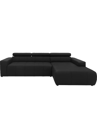 Ecksofa »Brandon große Ausführung B/T/H: 289/177/80 cm, auch in Leder und Cord«