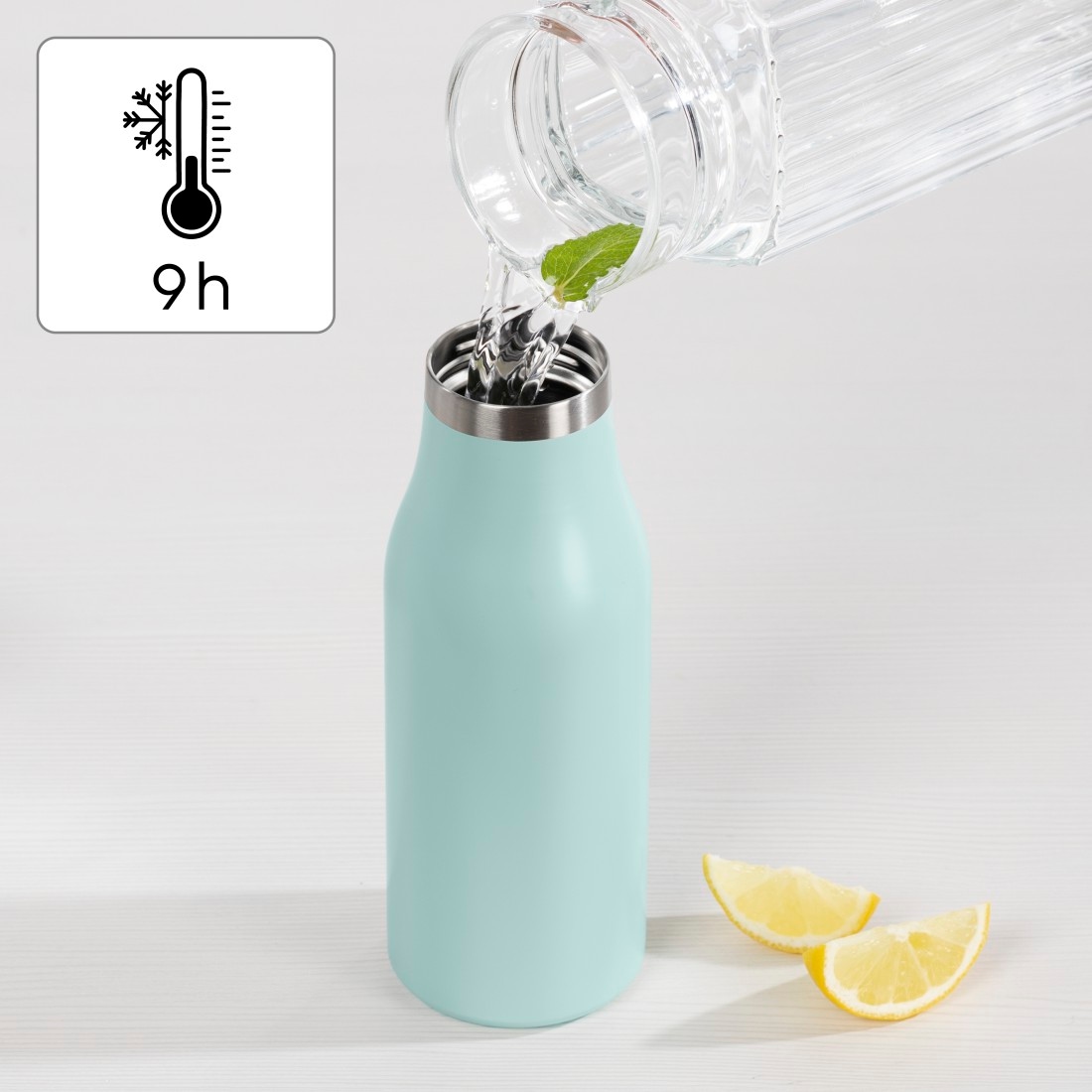 Xavax Isolierflasche »Trinkflasche 500 ml (doppelwandige Isolierflasche heiß 9 h, kalt 7 h)«
