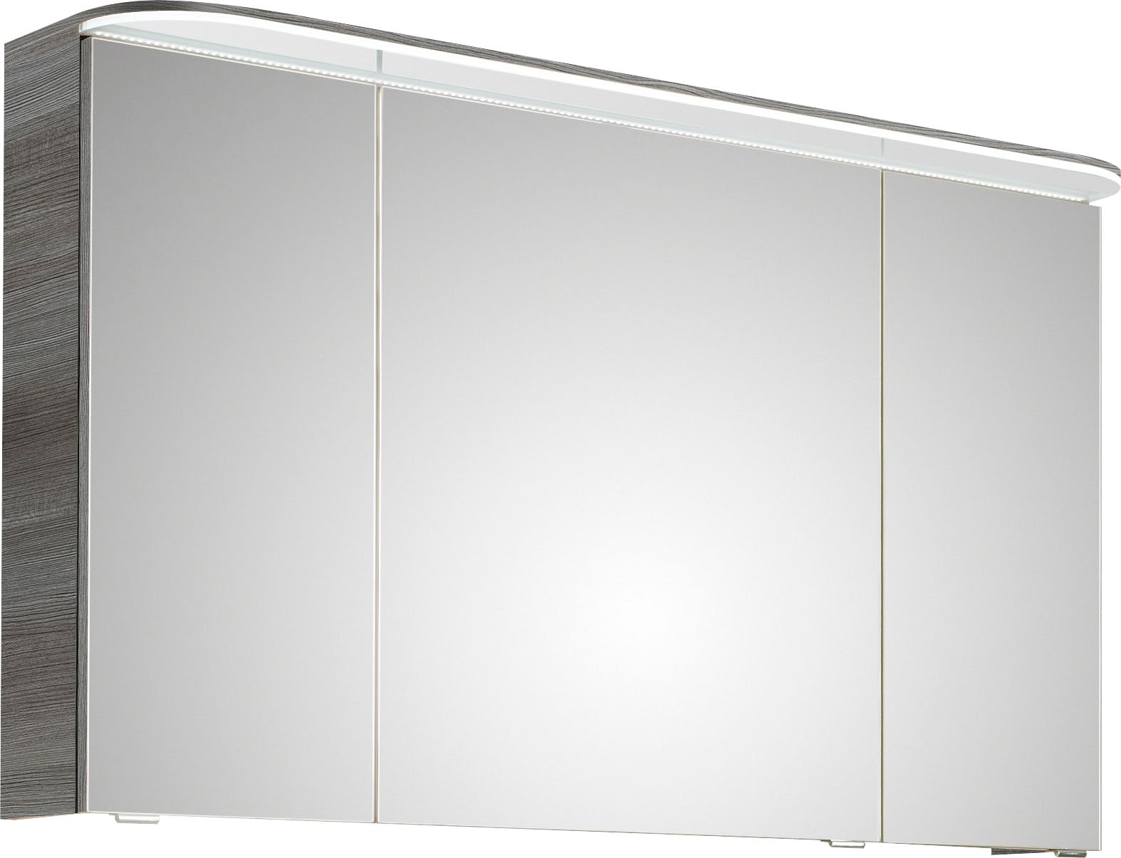 Saphir Badmöbel-Set »Balto Sprint 4-teilig, Mineralmarmor-Waschtisch mit LED-Spiegelschrank«, (5 St.), Unterschrank, Midischrank, inkl. Türdämpfer, 5 Türen, 5 Schubladen