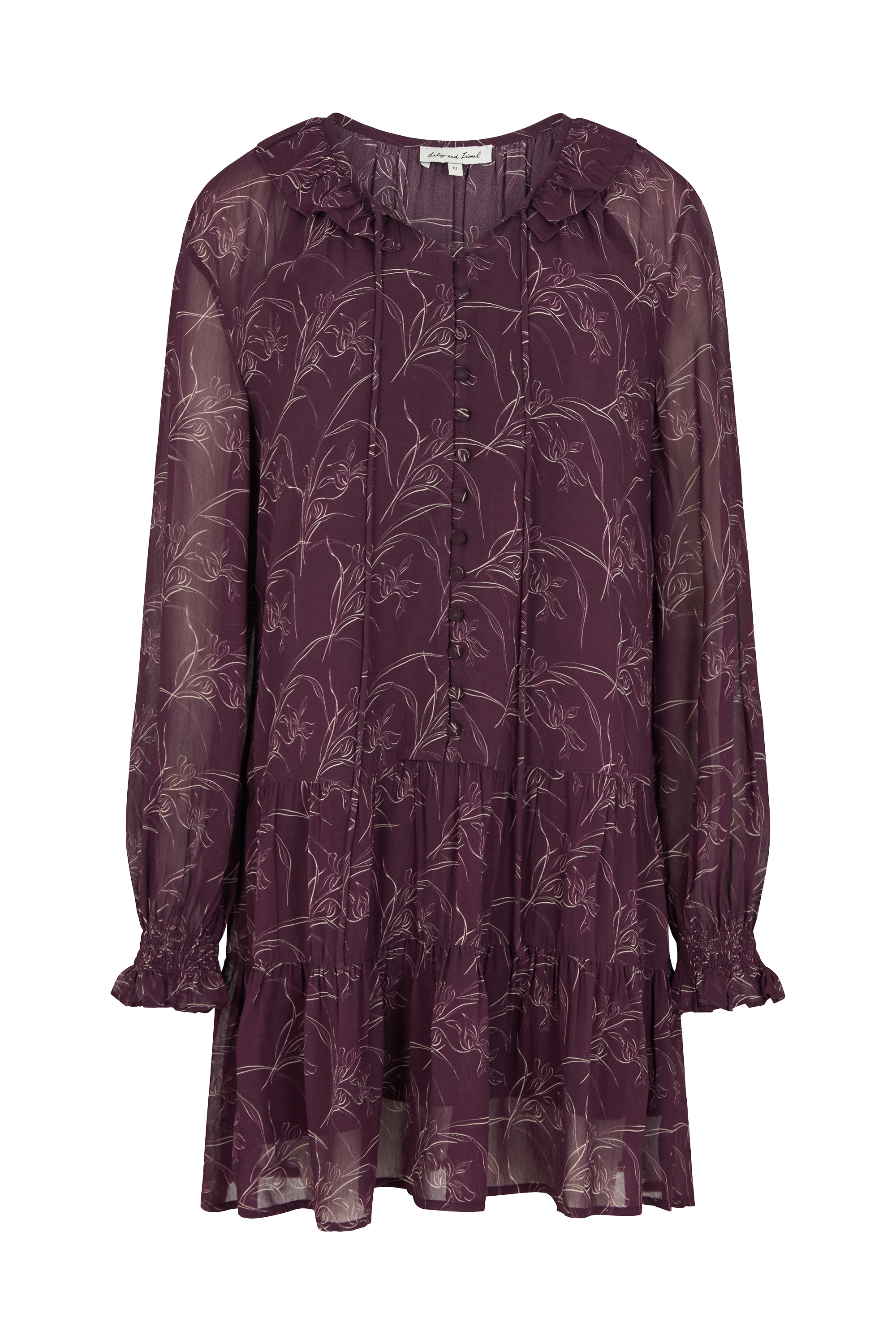 Lily and Lionel Midikleid "Henrietta Floral Print Button Down Mini Dress Da günstig online kaufen