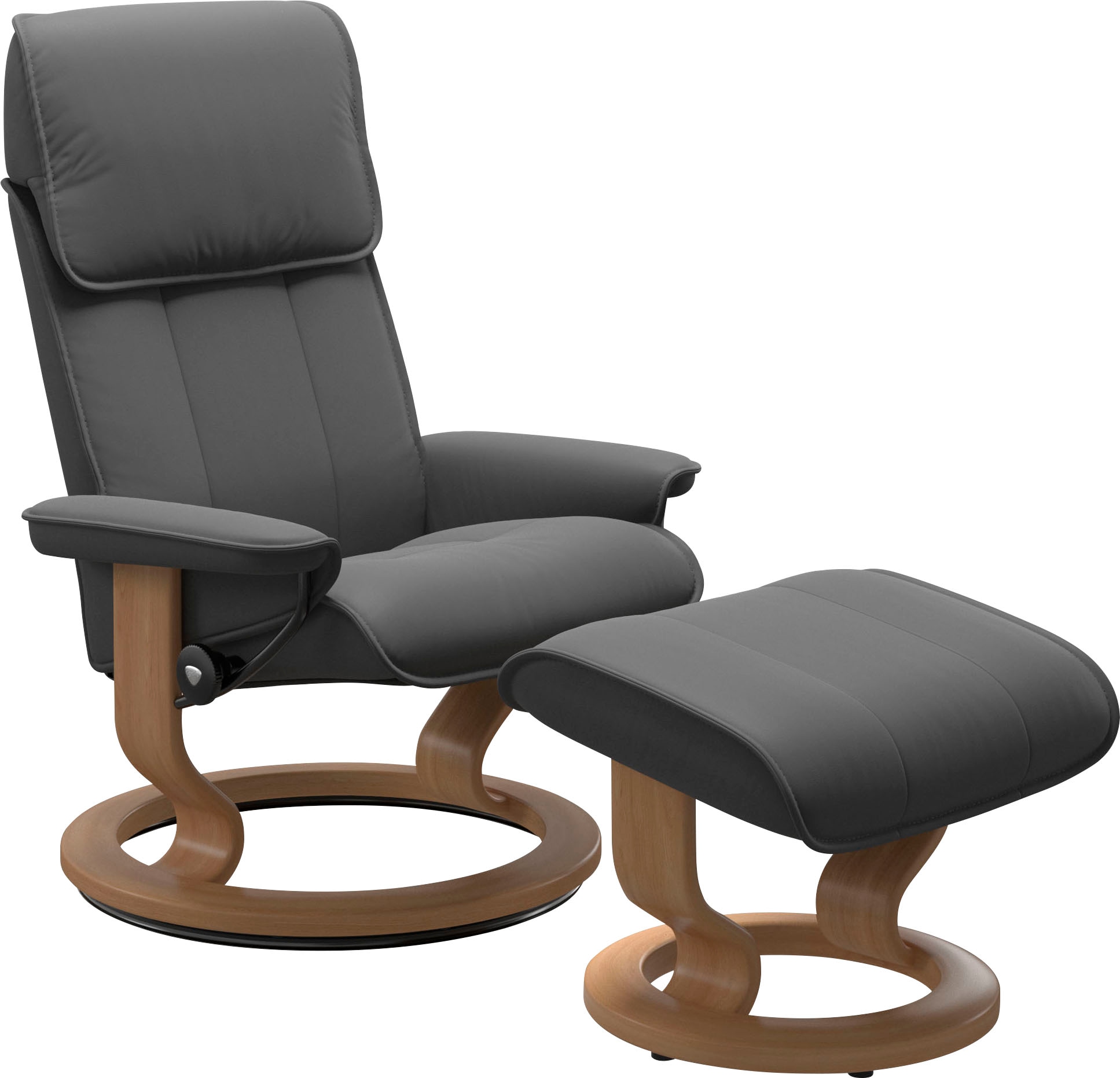 Stressless Fußhocker "Admiral", mit Classic Base, Gestell Eiche