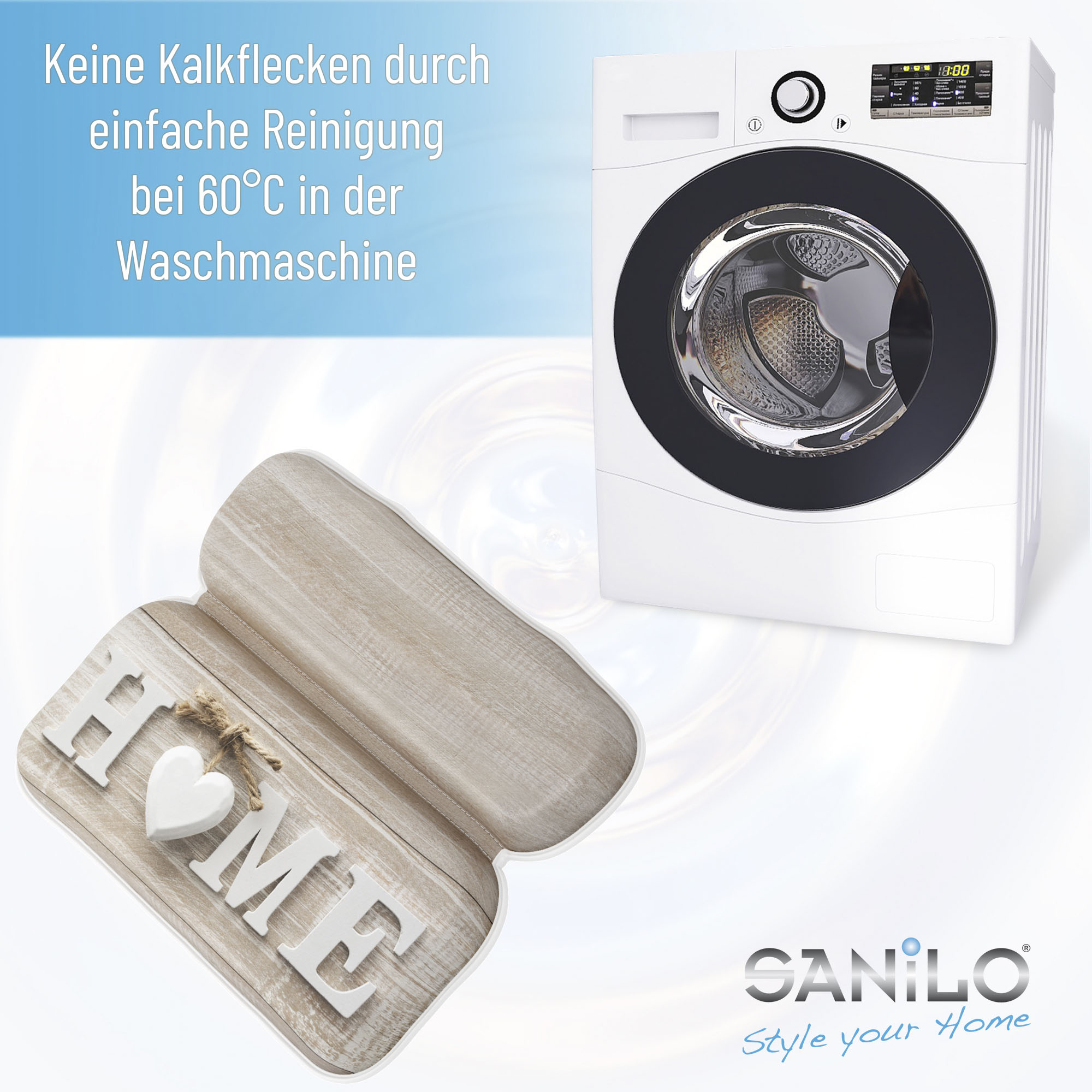 Thumbnail - Sanilo Nackenkissen "Badewannenkissen Home" bequem, rutschfest, kräftige Farben, mit 7 starken Saugnäpfen