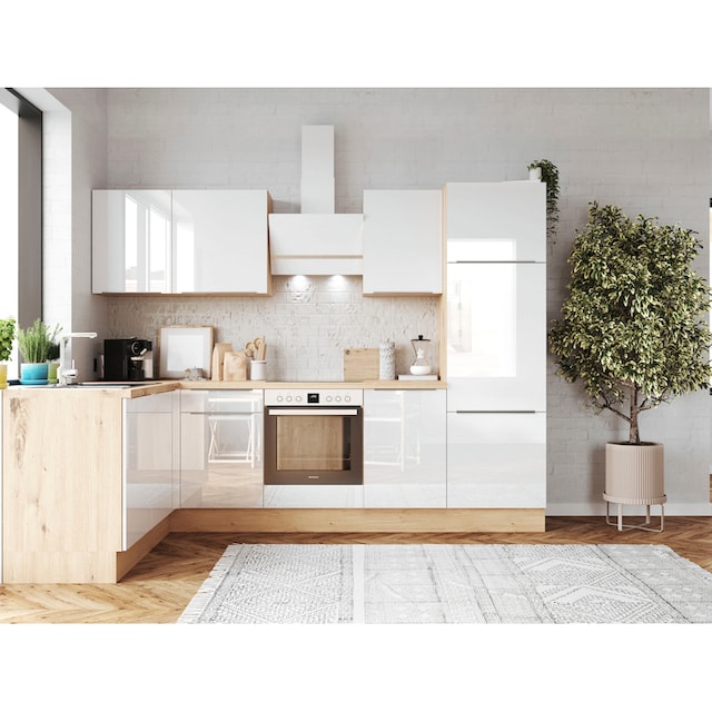 RESPEKTA Winkelküche »Safado aus der Serie Marleen«, Breite 280 cm, mit Soft -Close | BAUR