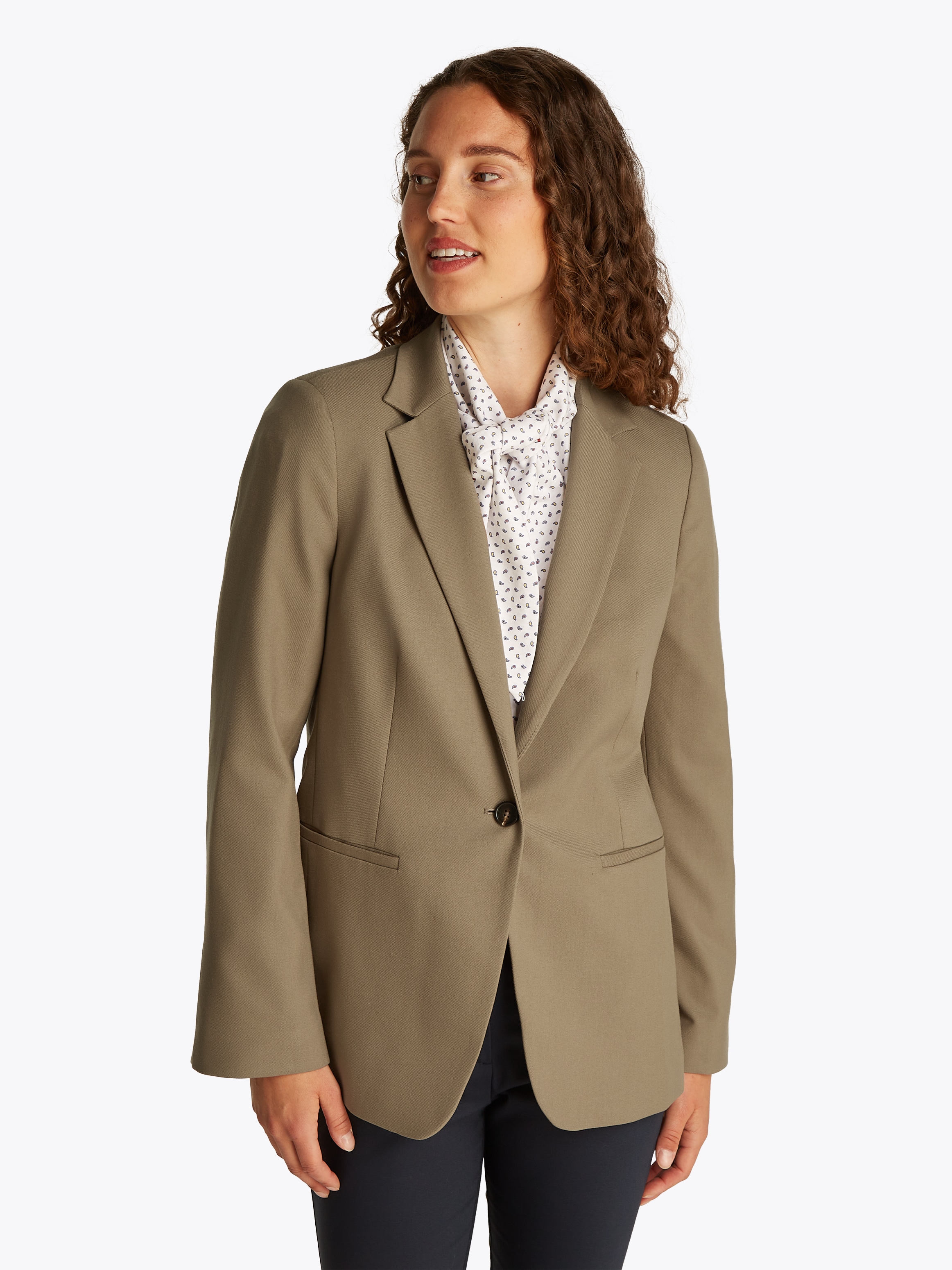Tommy Hilfiger Longblazer »SMD CORE REGULAR SB BLAZER«, mit Logostickerei