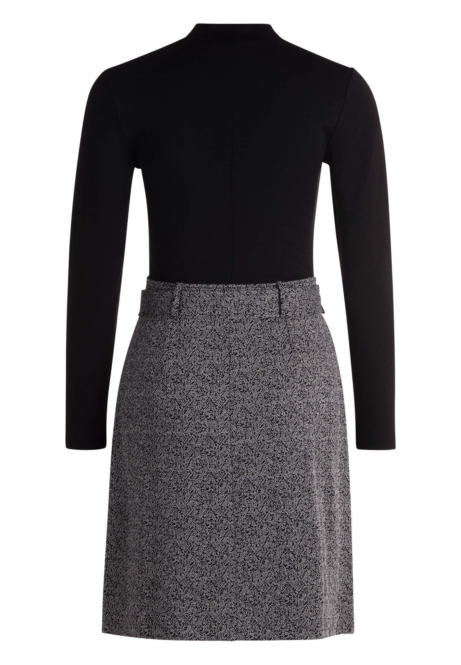 Thumbnail - Zero Minikleid "Damen 2 in 1 Optik Fischgrätenmuster" Ohne Tasche Gürtel