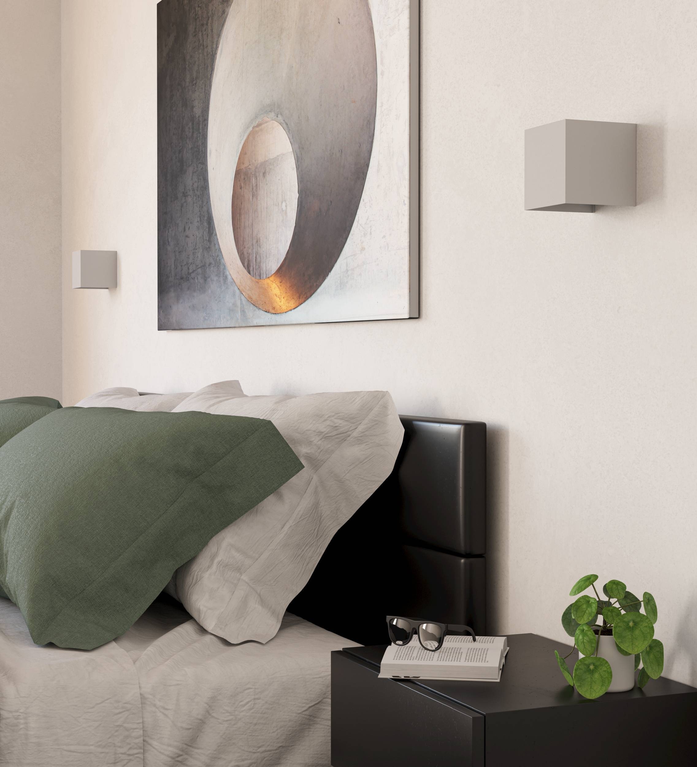 EGLO Wandleuchte »Valmontone Wandlampe,innen, Würfel, indirekte Up und Down Beleuchtung« LED-Modul 1 Stk. Warmweiß