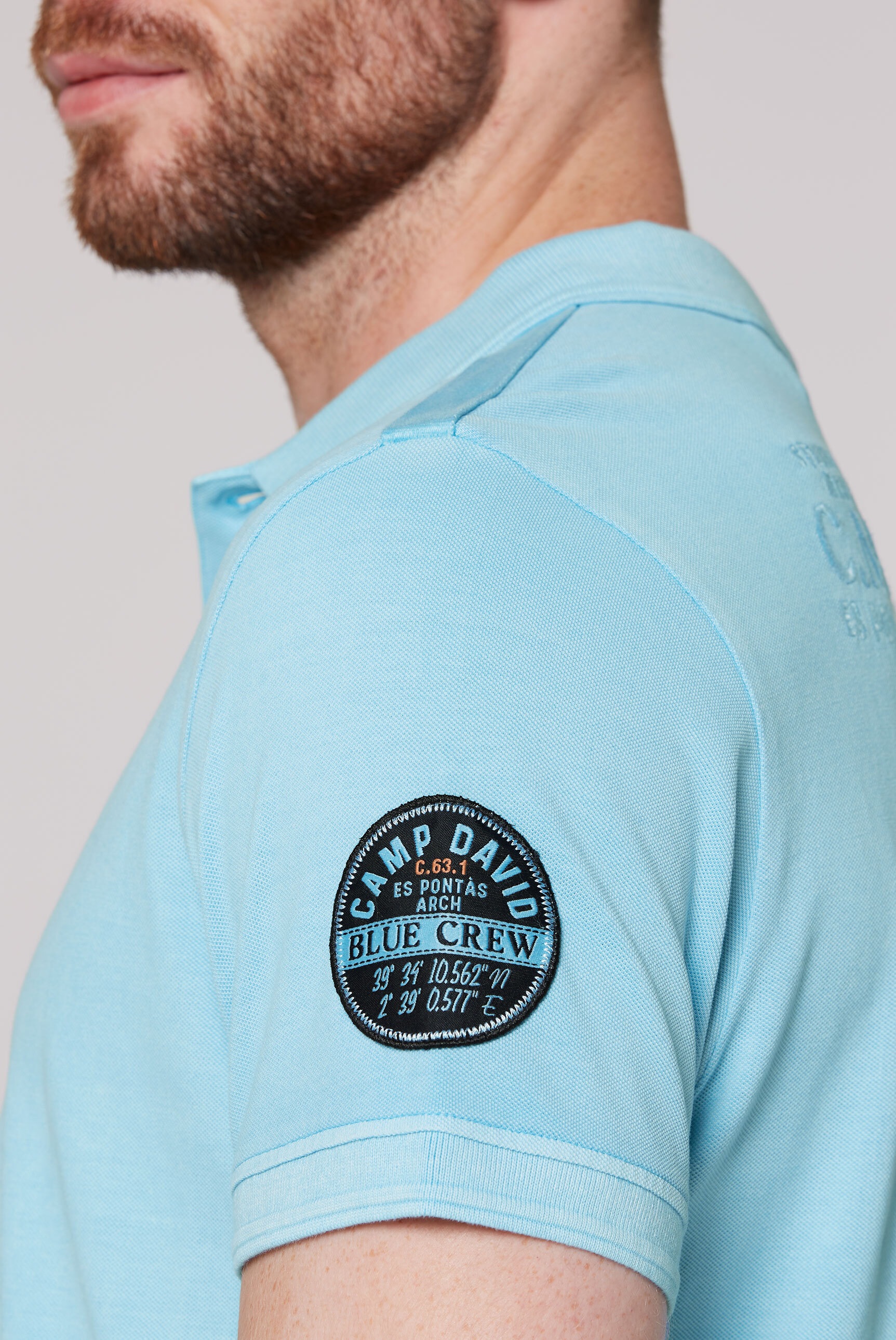 CAMP DAVID Poloshirt, aus Baumwolle