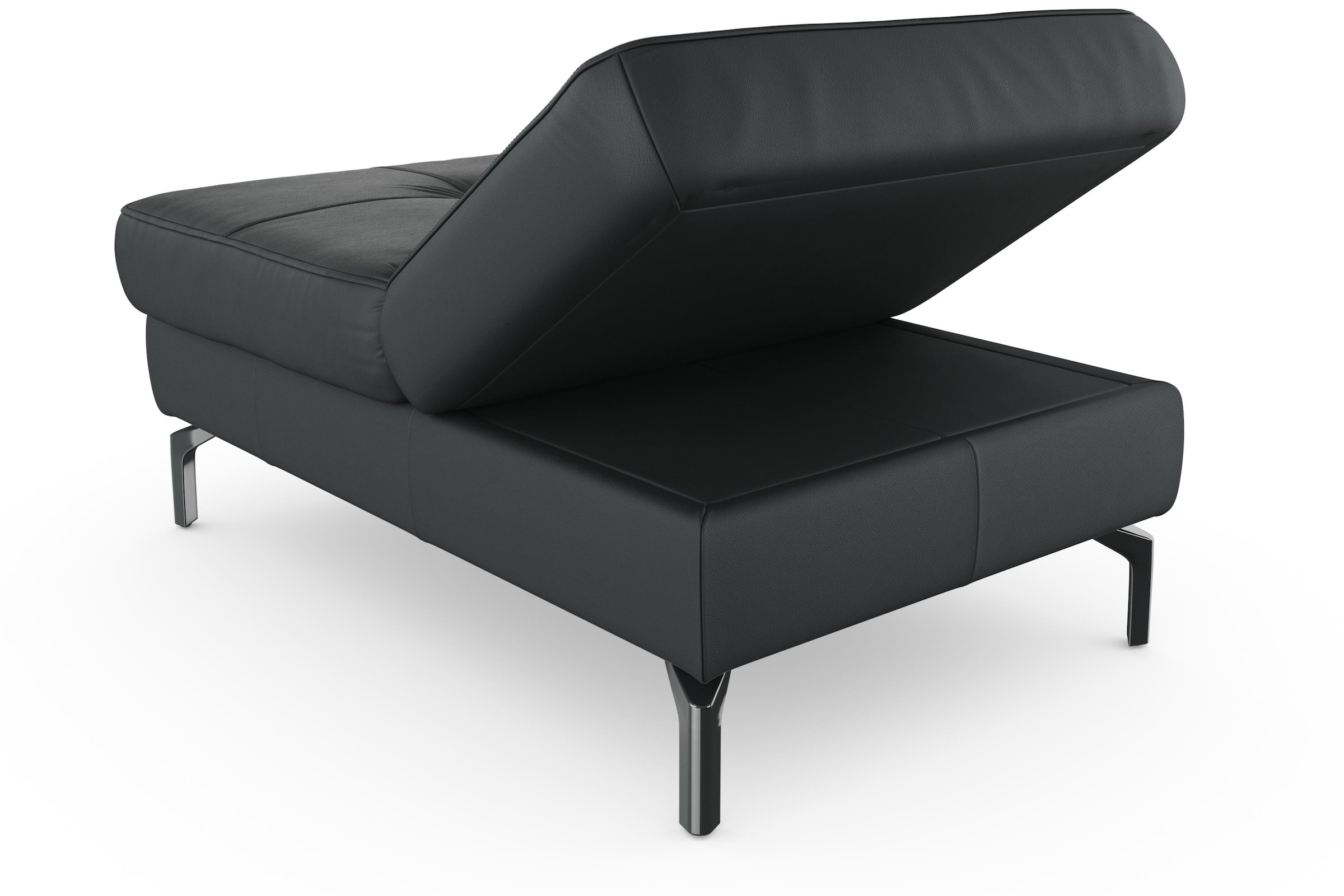 sit&more Hocker »Bendigo«, mit Klappfunktion, Bodenfreiheit 15 cm, wahlweise in 2 Fußfarben