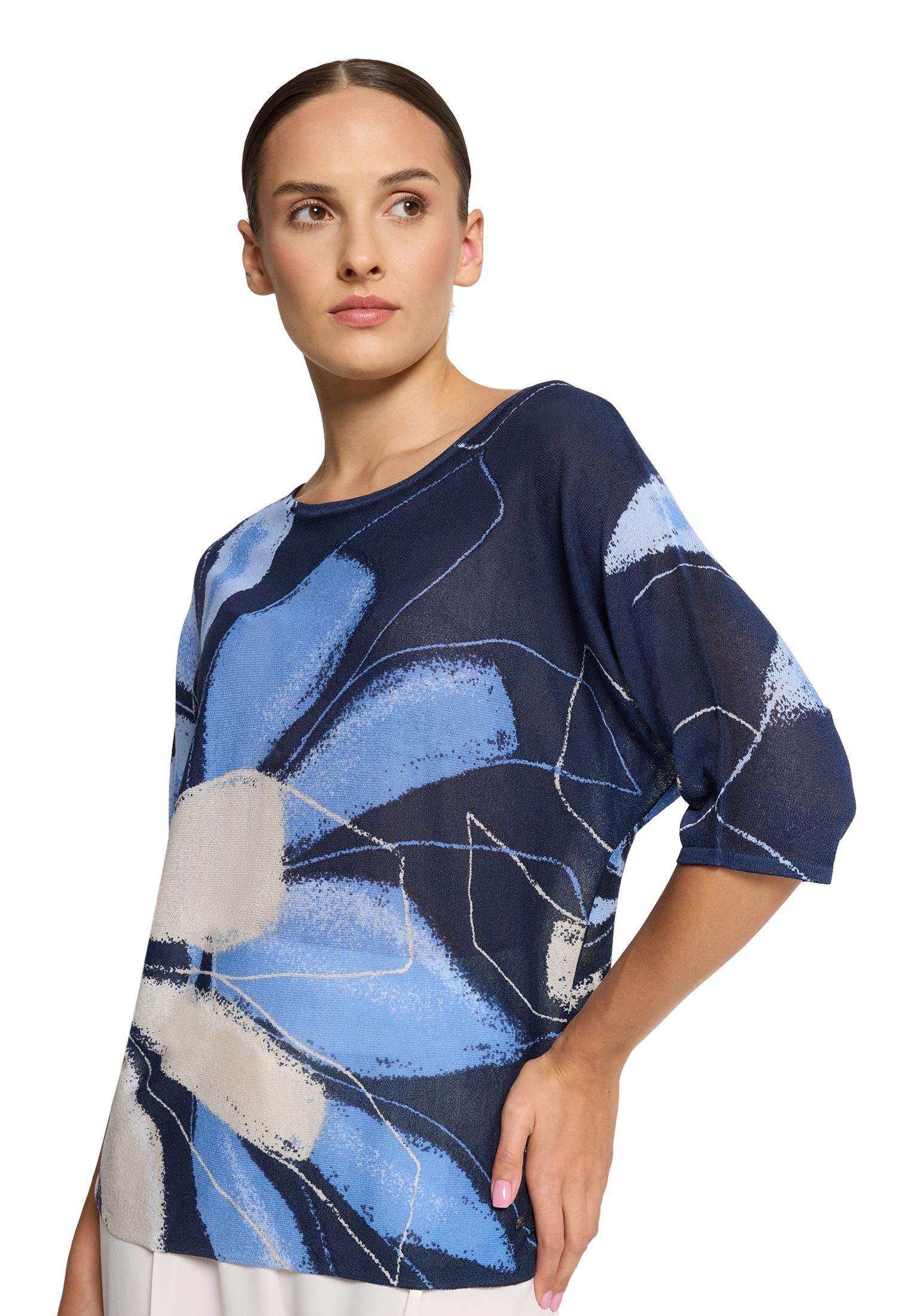 Betty&Co Strickpullover »Betty & Co Damen Feinstrickpullover mit Print«, (1 tlg.), Druck