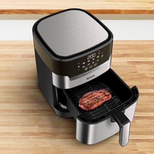 Tefal Fritteuse »EY505D Easy Fry & Grill Deluxe«, 1400 W, Heißluftfritteuse & Grill, digitales Display, 4,2 L, 8 Kochprogramme