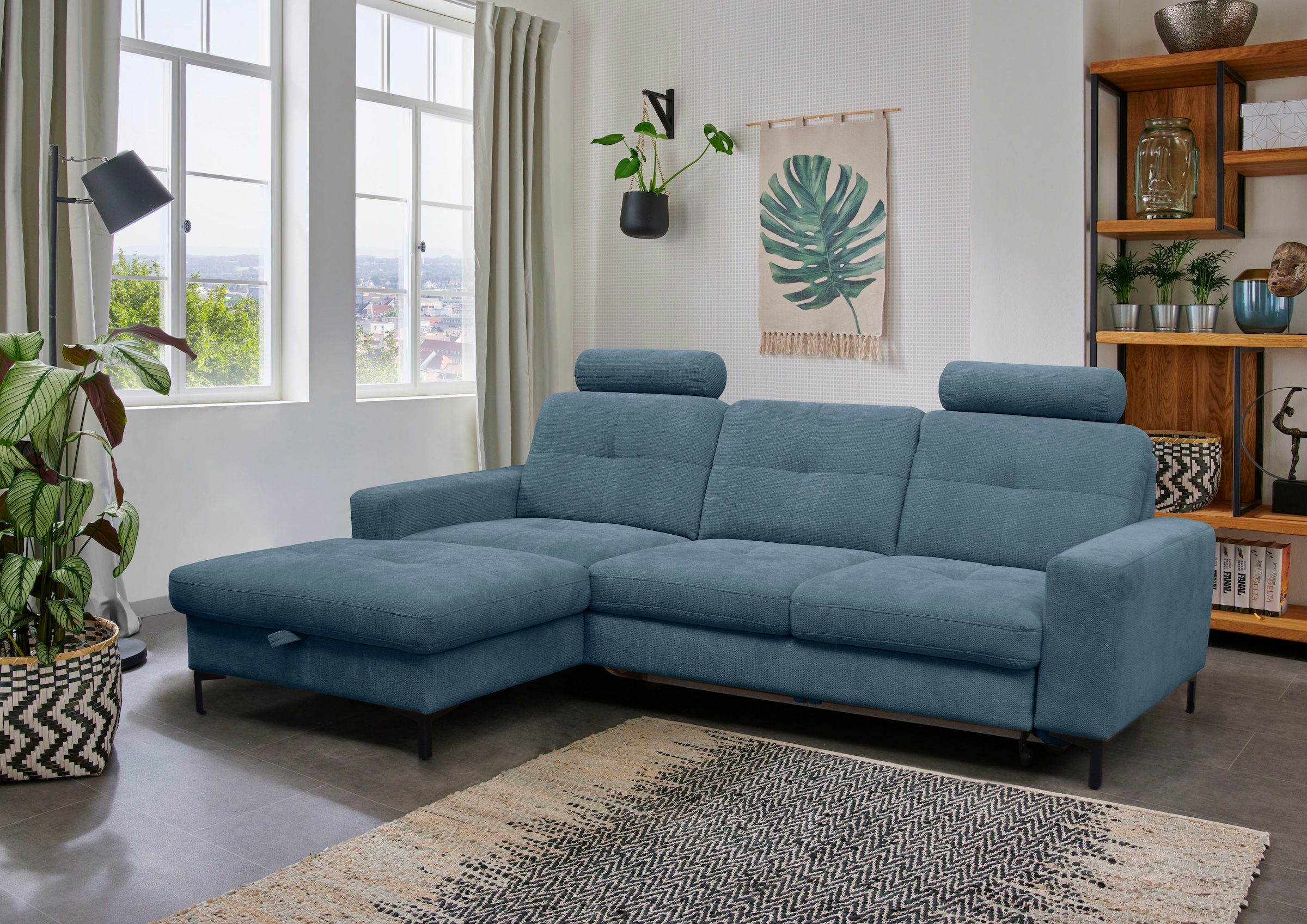alina Ecksofa »Stelvia«, Inklusive Nackenstützen, Breite 254 cm