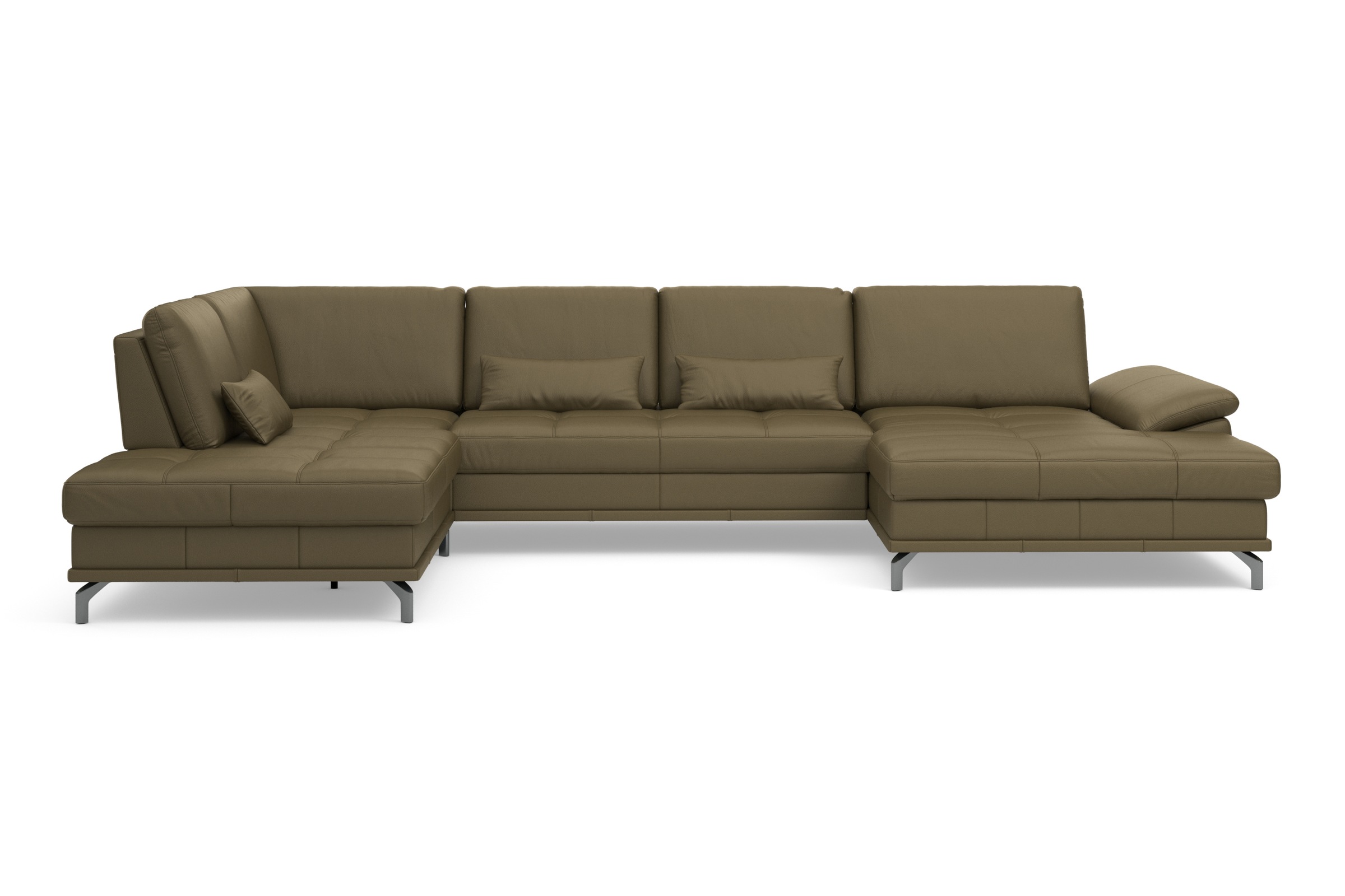 PLACES OF STYLE Wohnlandschaft "Costello U-Form, B: 363 cm mit Sitztiefen-, günstig online kaufen