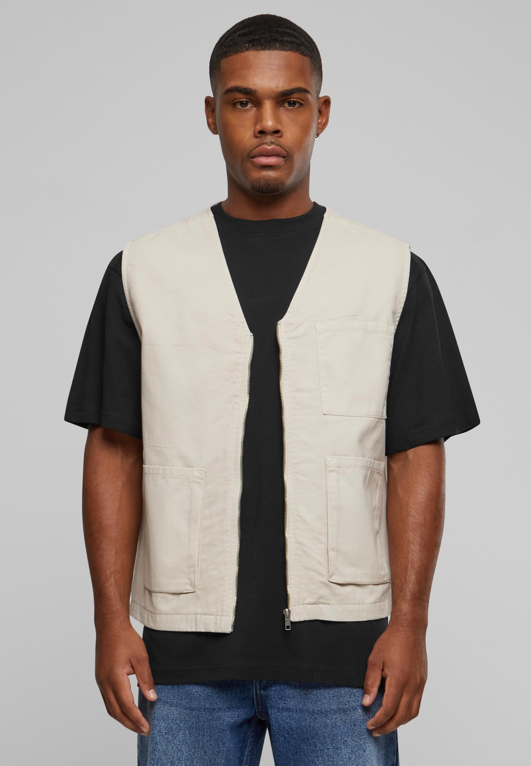 URBAN CLASSICS Steppweste »Urban Classics Herren Organic Cotton Vest«, (1 tlg.)