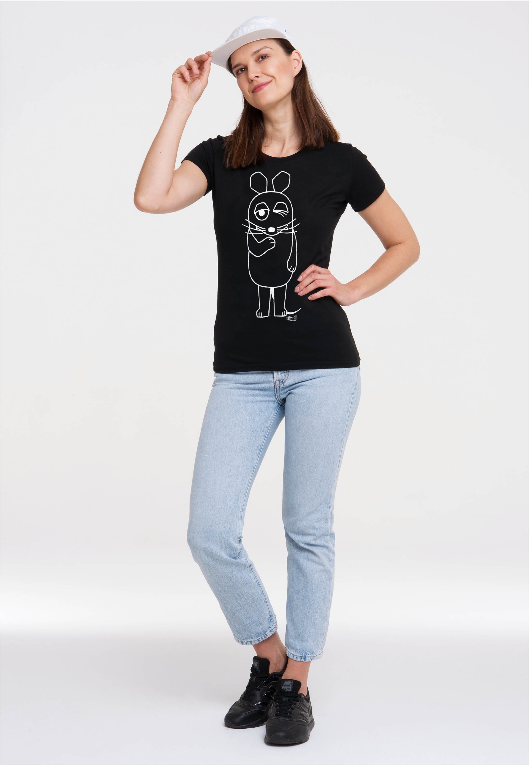 LOGOSHIRT T-Shirt »Maus«, mit coolem Print