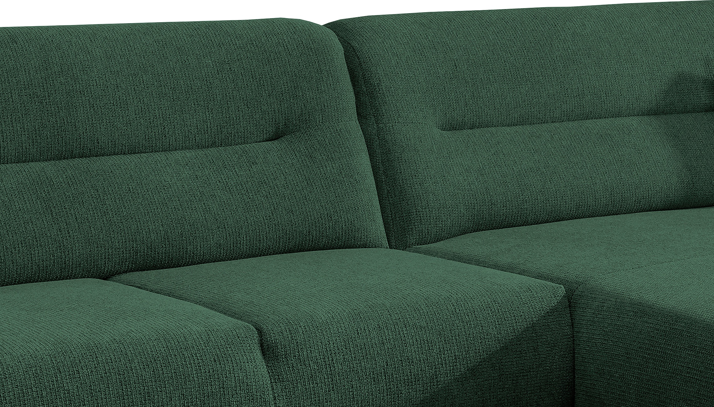 Home affaire Ecksofa »Drago, elegant und zeitlos, komfortabel, Holzfuß, L-Form, Breite 290cm« frei im Raum stellbar, inkl. 2 Zierkissen