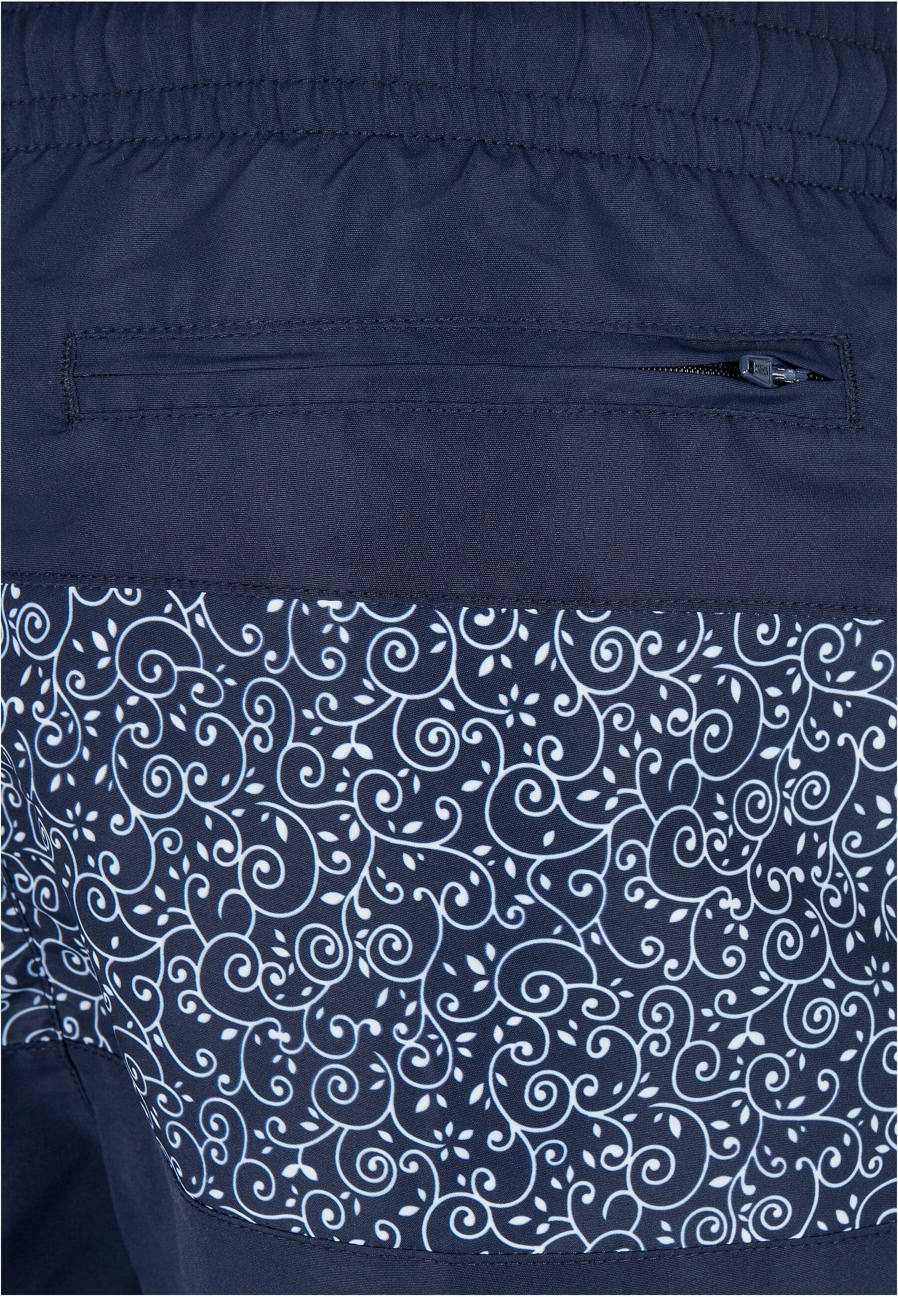 URBAN CLASSICS Badeshorts »Urban Classics Herren Mid Block Pattern Swim Shorts«