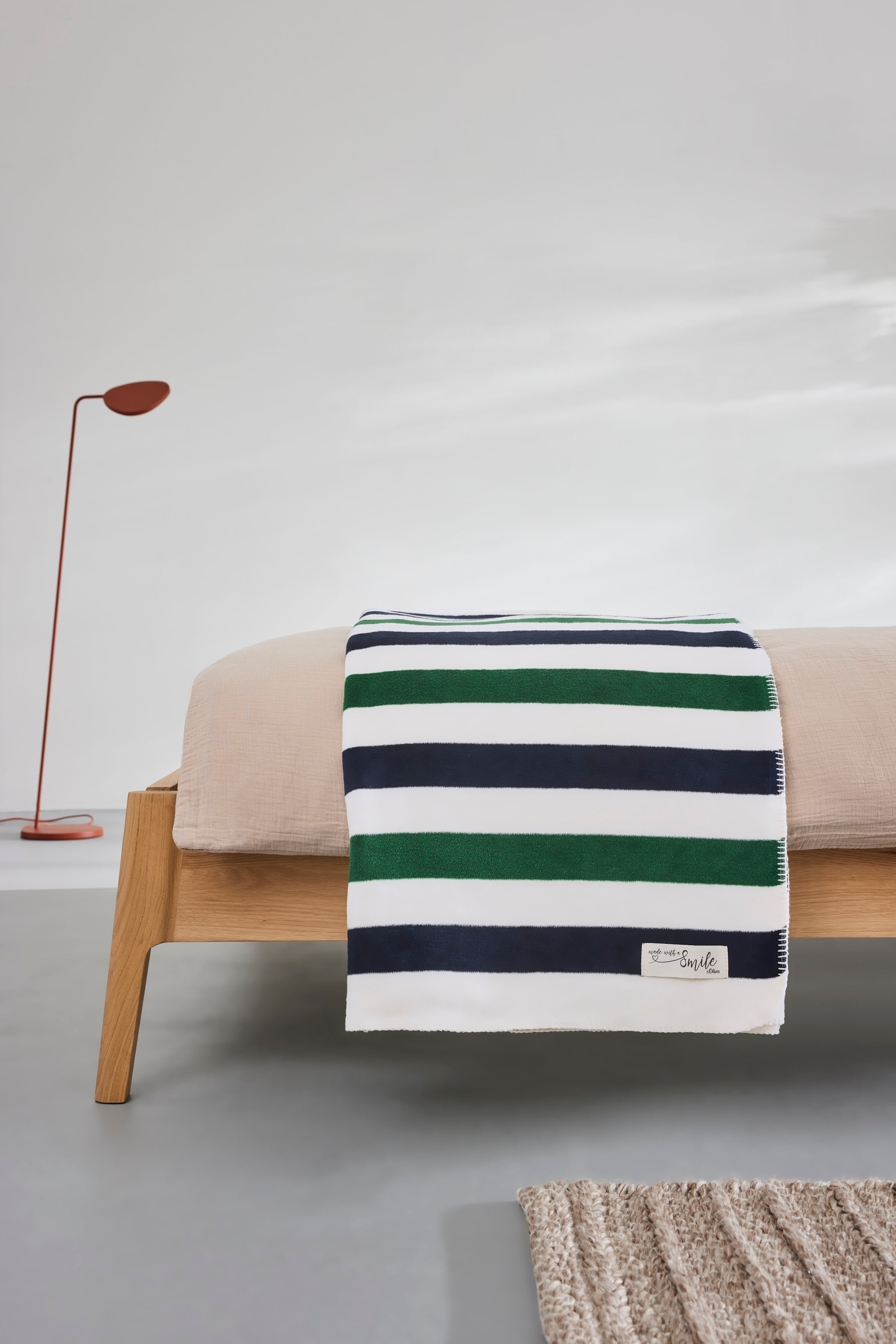 s.Oliver Wohndecke »Jacquard Decke s.Oliver«, im Streifen-Design