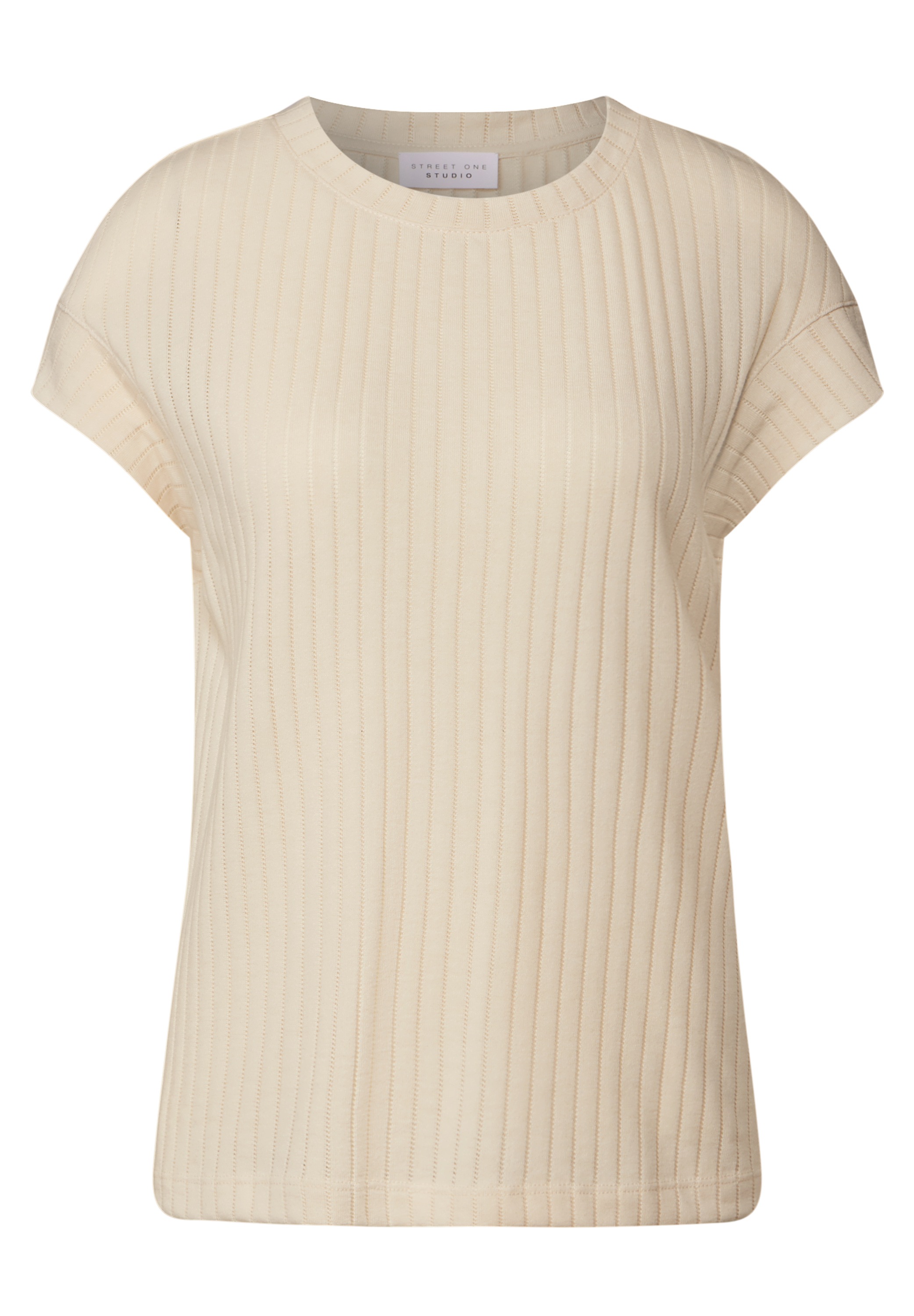 STREET ONE STUDIO T-Shirt, aus softem Materialmix