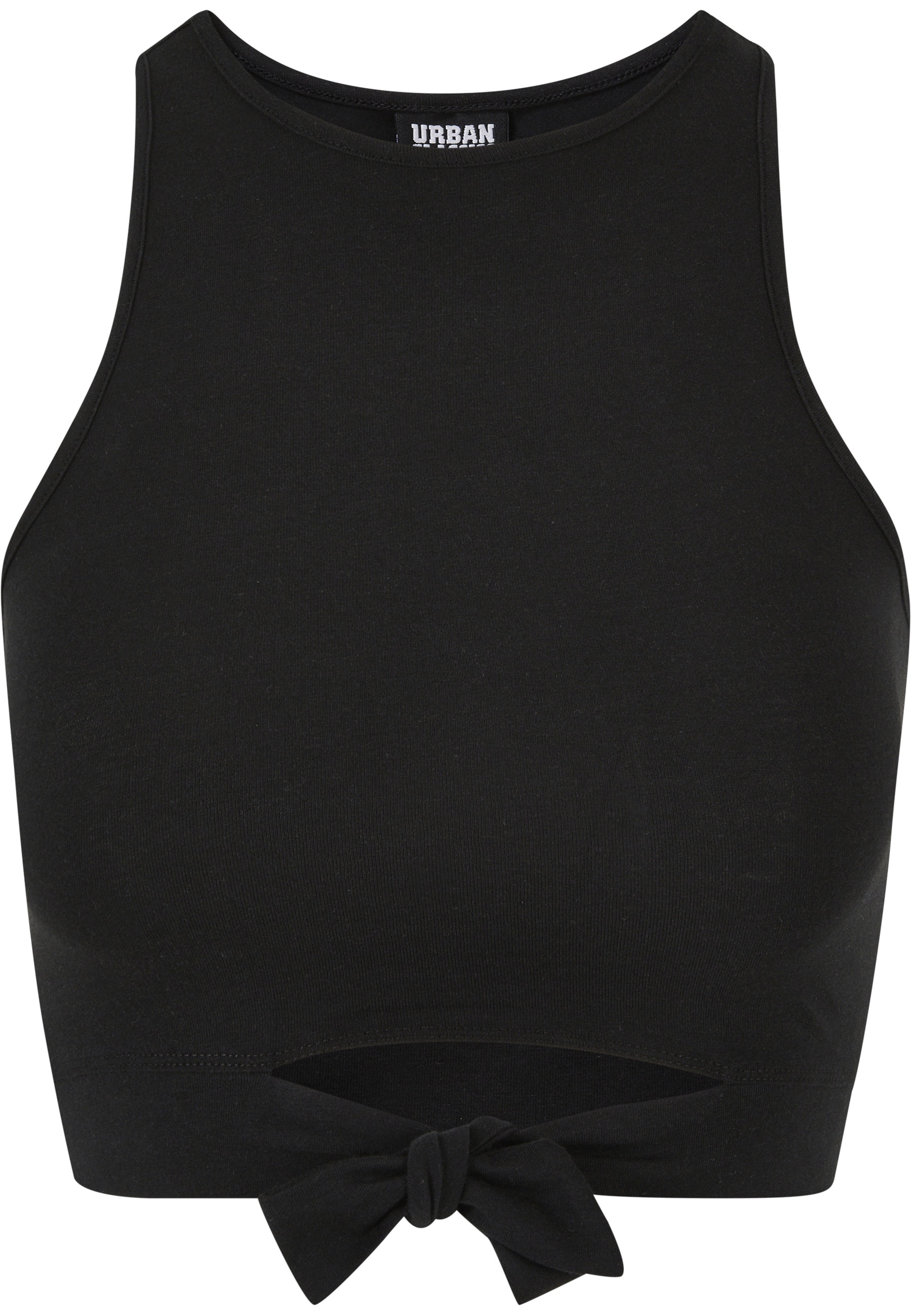 URBAN CLASSICS Muskelshirt "Urban Classics Damen Ladies Cropped Knot Top" 1