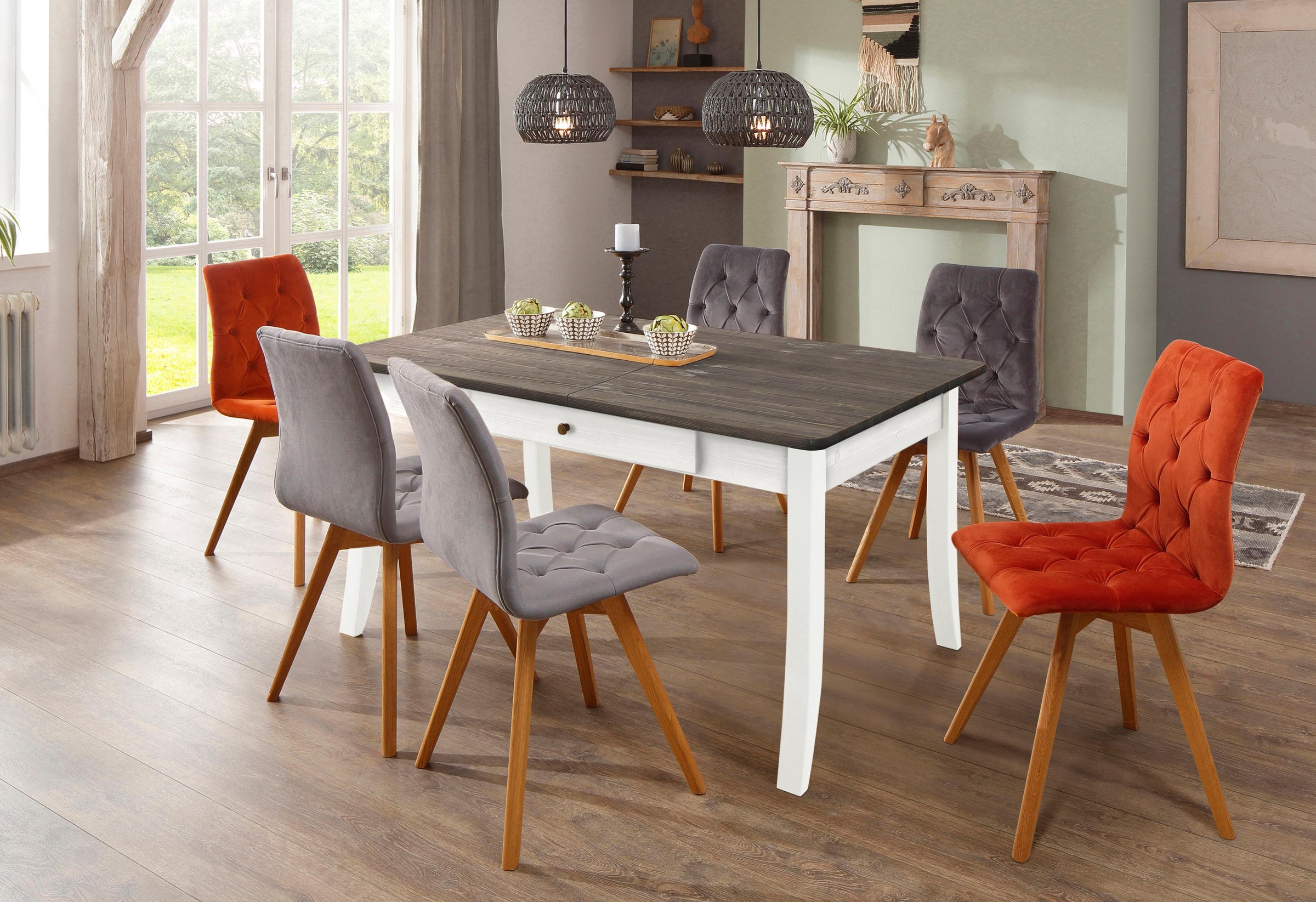 Thumbnail - Home affaire "Palermo" mit Auszugsfunktion und 2 Schubladen, FSC zertifiziert