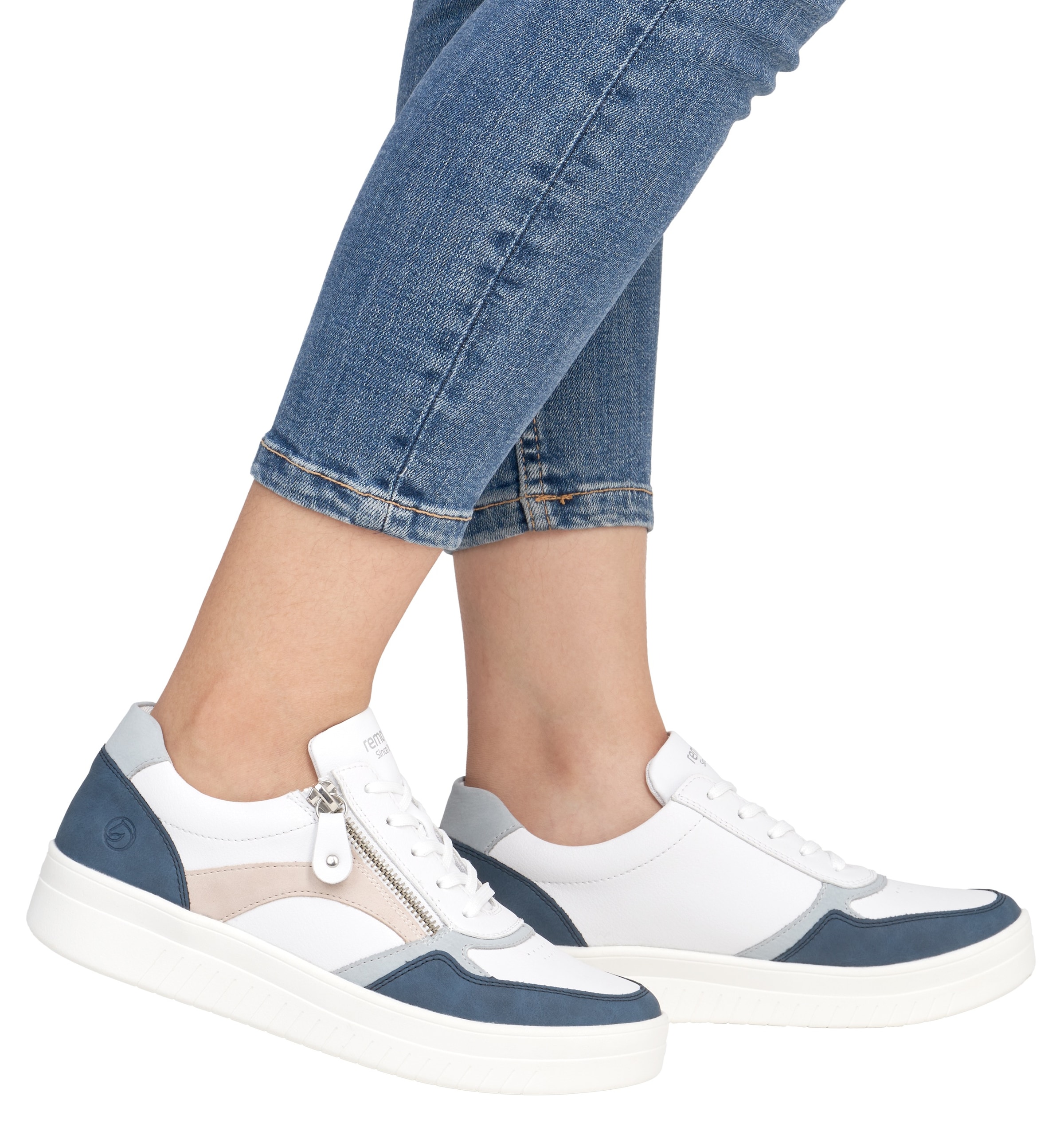 Remonte Plateausneaker, Freizeitschuh, Halbschuh, Schnürschuh in schmaler Form
