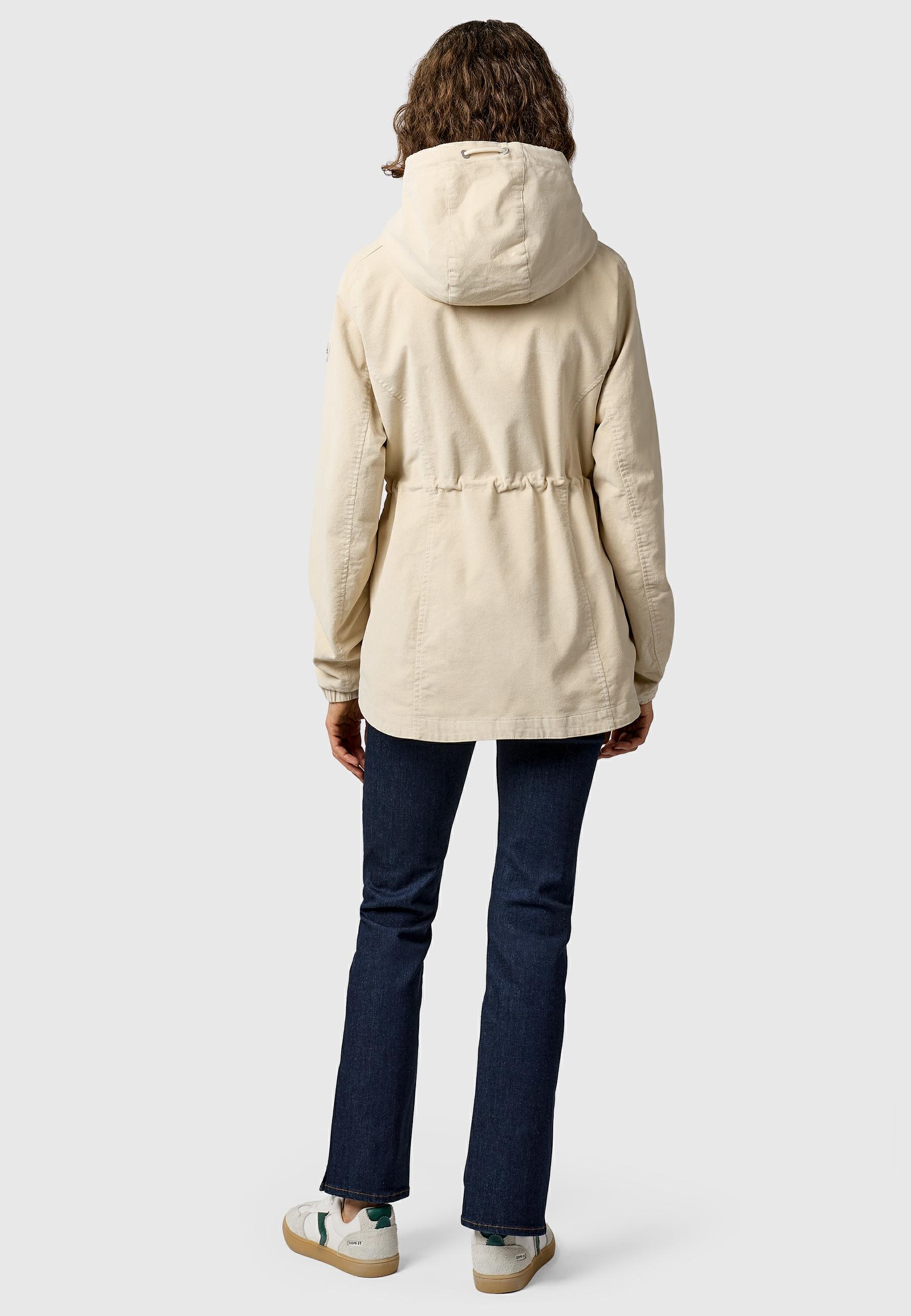 Ragwear Cordjacke »Dankka Cordy YOUMODO« mit Kapuze Stylische Damen Übergangsjacke in Feincord-Optik