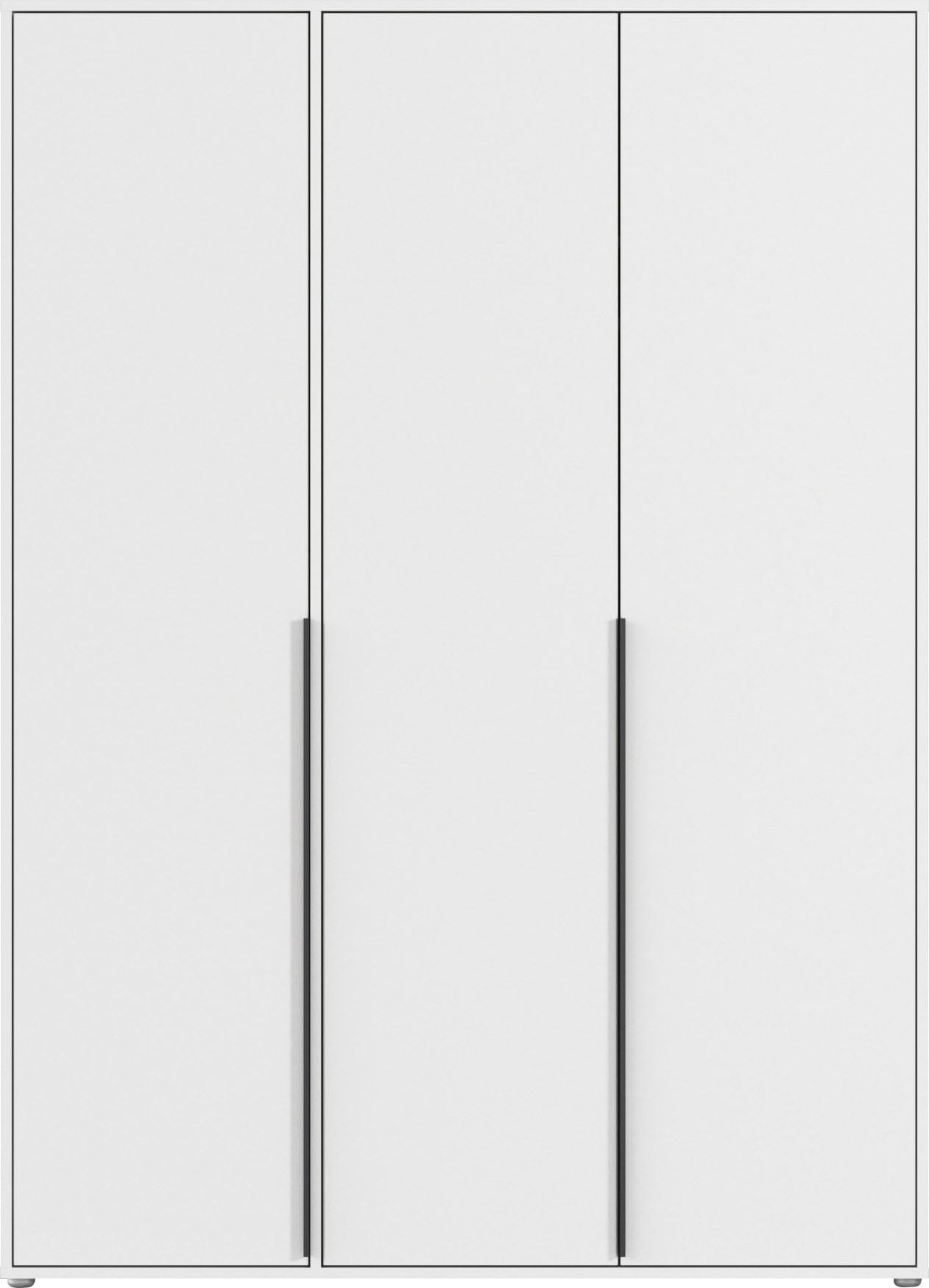 rauch Drehtürenschrank »Kleiderschrank Schrank Garderobe Wäscheschrank NAGATA viel Stauraum«, (in 3 verschiedenen Ausstattungen BASIC/CLASSIC/PREMIUM), mit modernen Stangengriffen in Graumetallic TOPSELLER MADE IN GERMANY