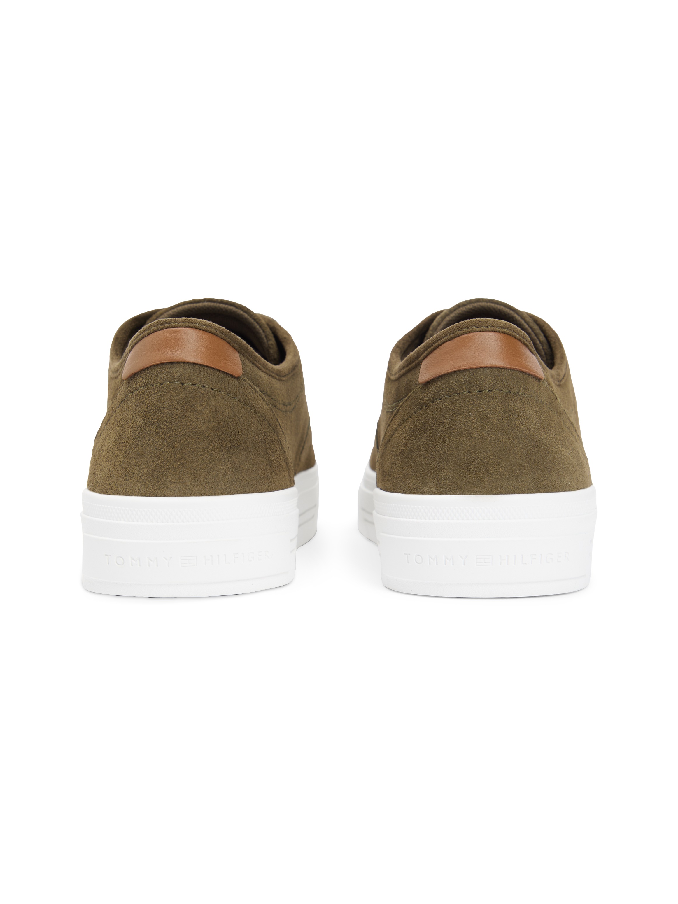 Tommy Hilfiger Sneaker »TH VULC CUP SUEDE«  Freizeitschuh, Halbschuh, Schnürschuh mit honigfarbener Plateausohle