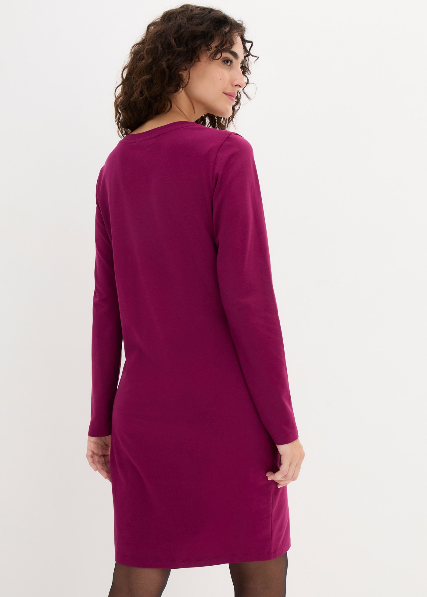 bonprix Jerseykleid "Figurbetontes Jerseykleid (2er Pack)" Packung, 2 Stk. günstig online kaufen