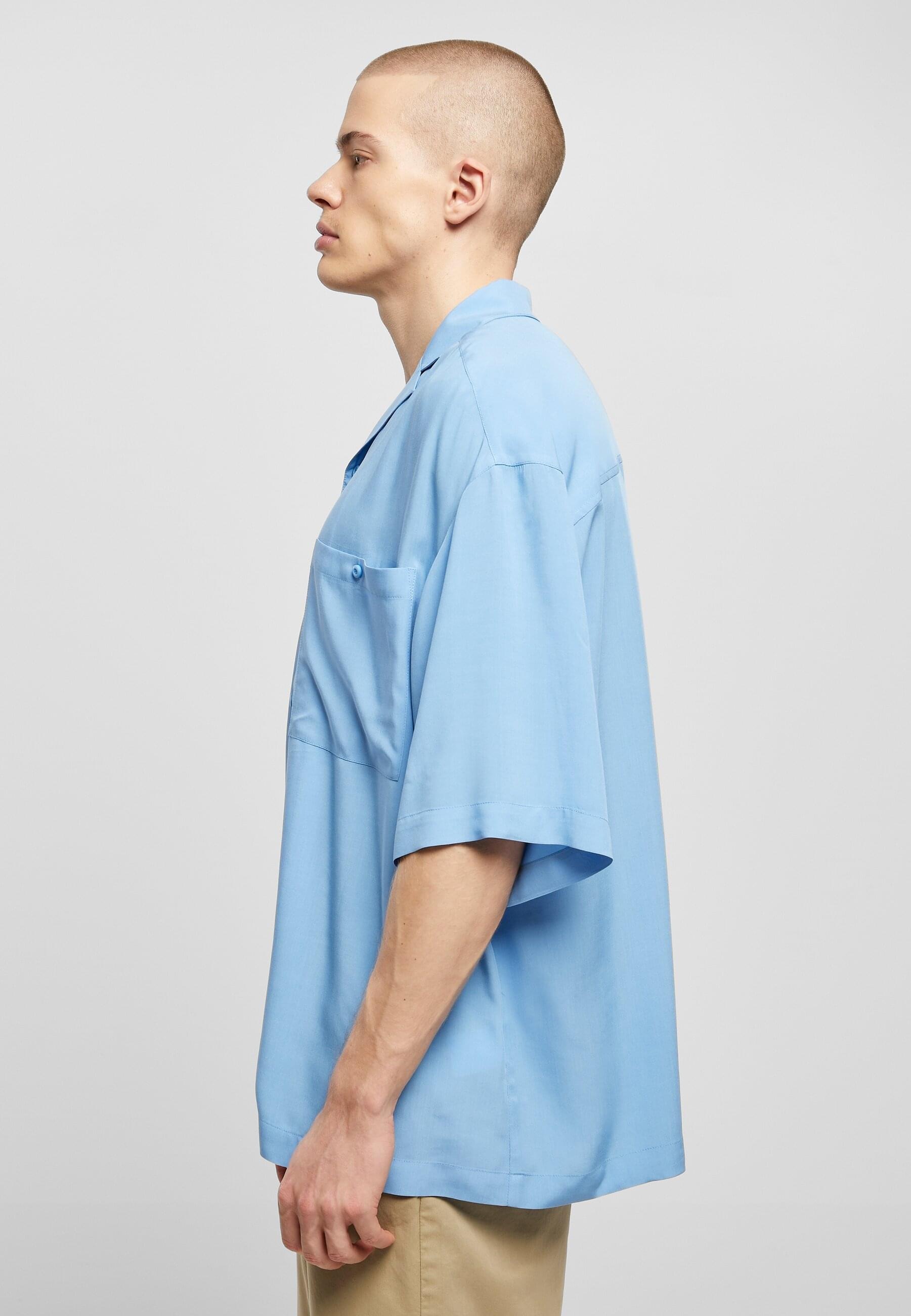 URBAN CLASSICS Langarmhemd »Urban Classics Herren Oversized Resort Shirt«, (1 tlg.)