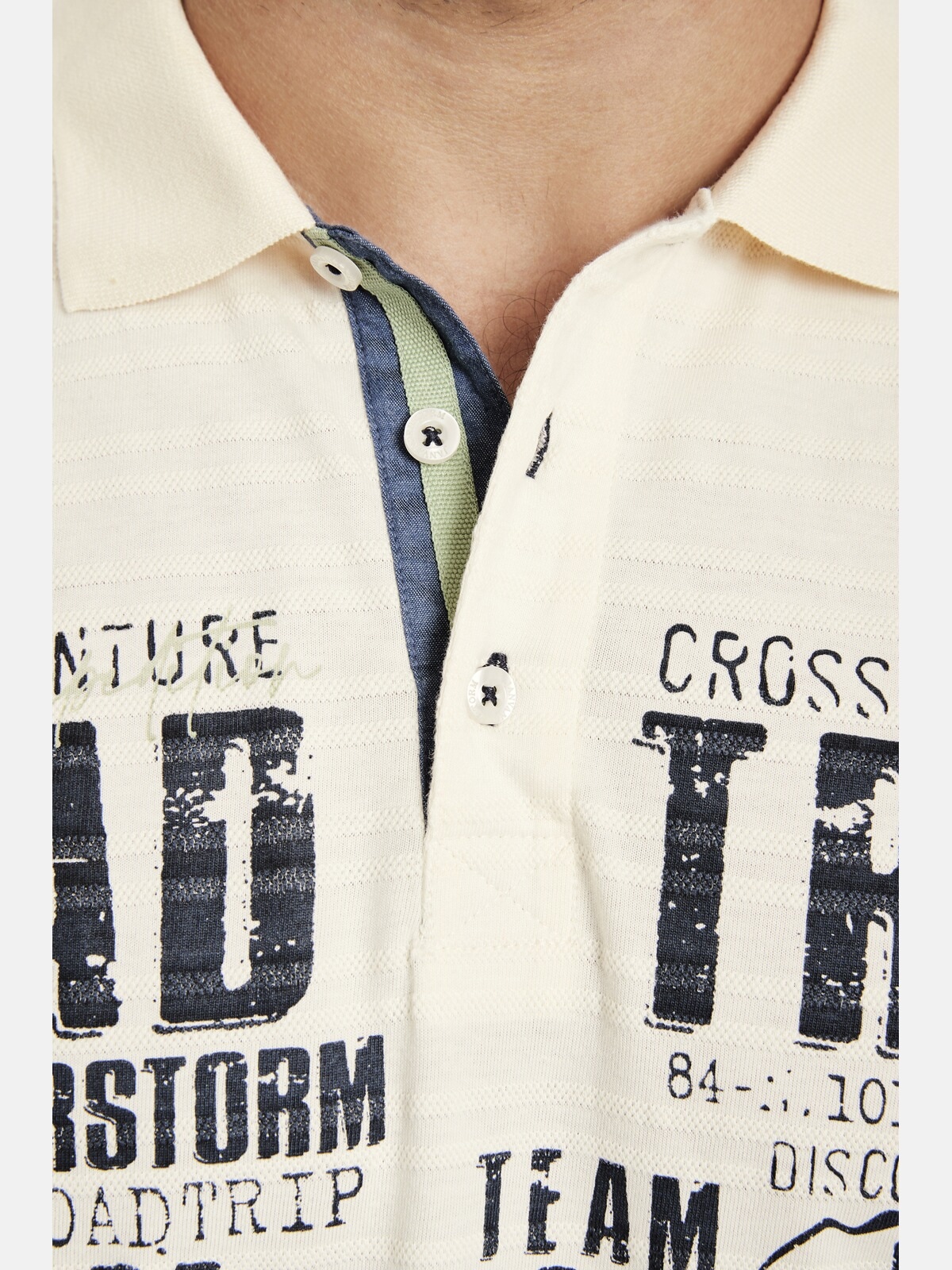 Jan Vanderstorm Langarm-Poloshirt »Langarm-Poloshirt AKILLES«, (1 tlg.), mit großem Print