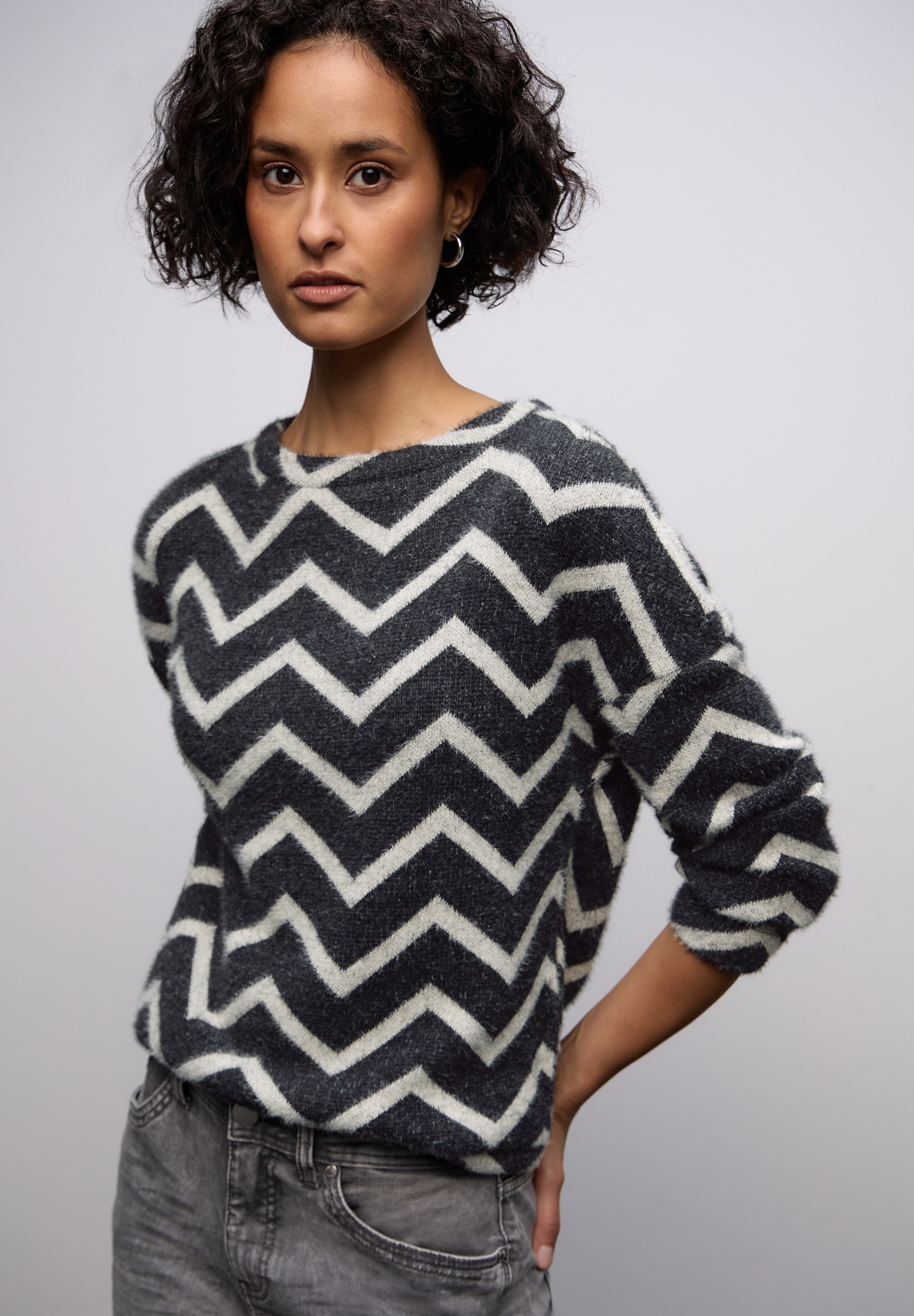 STREET ONE Langarmshirt im Shirt-Style