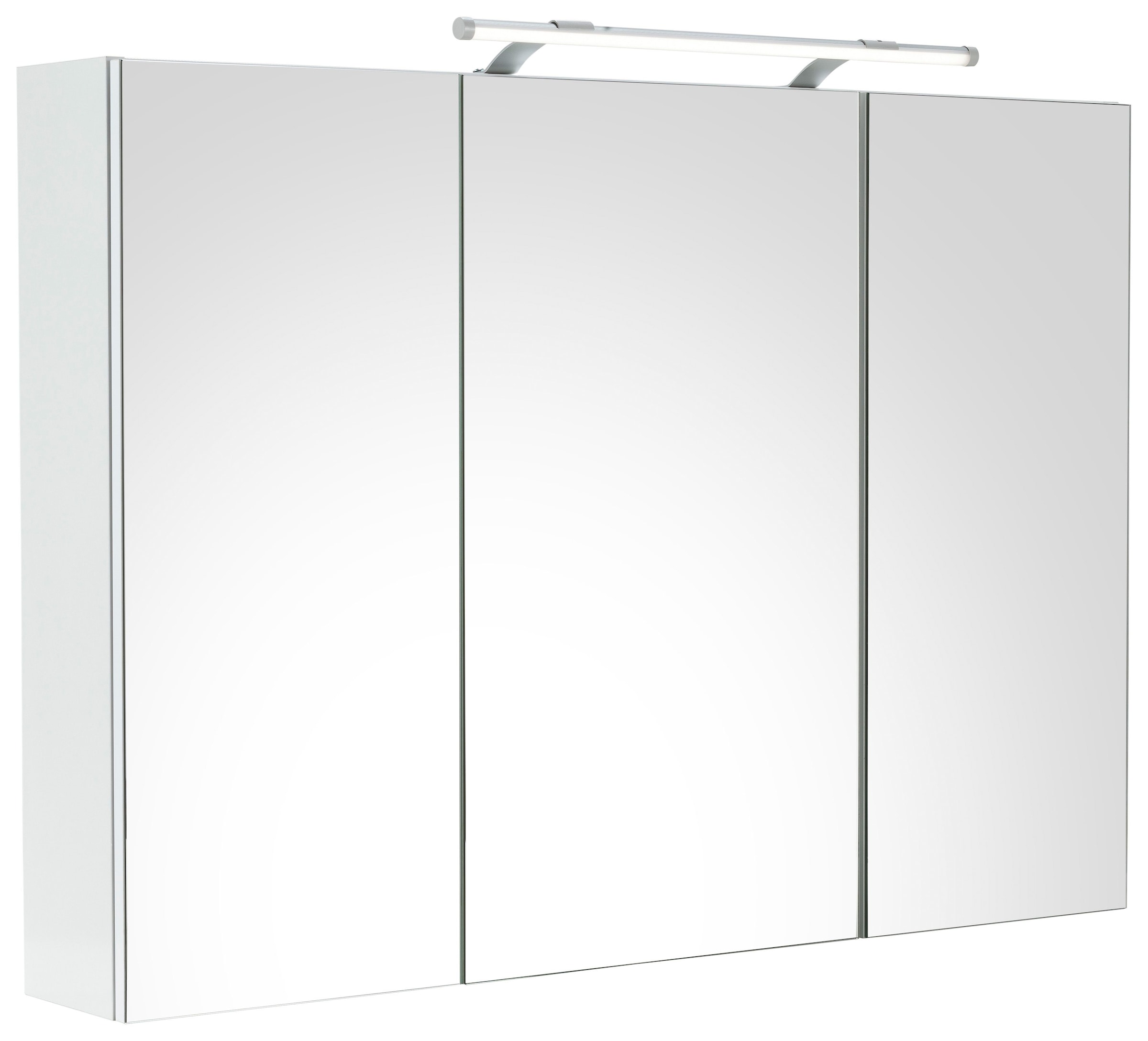 Spiegelschrank »Dorina, mit höhenverstellbaren Glasböden«, Breite 100 cm, 3-türig,...