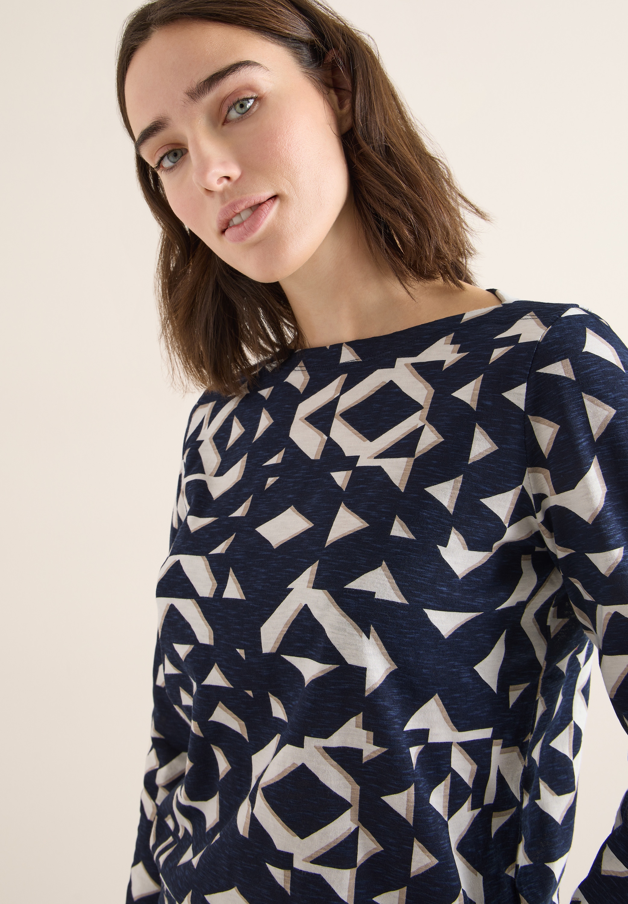 Cecil Langarmshirt mit U-Boot-Ausschnitt